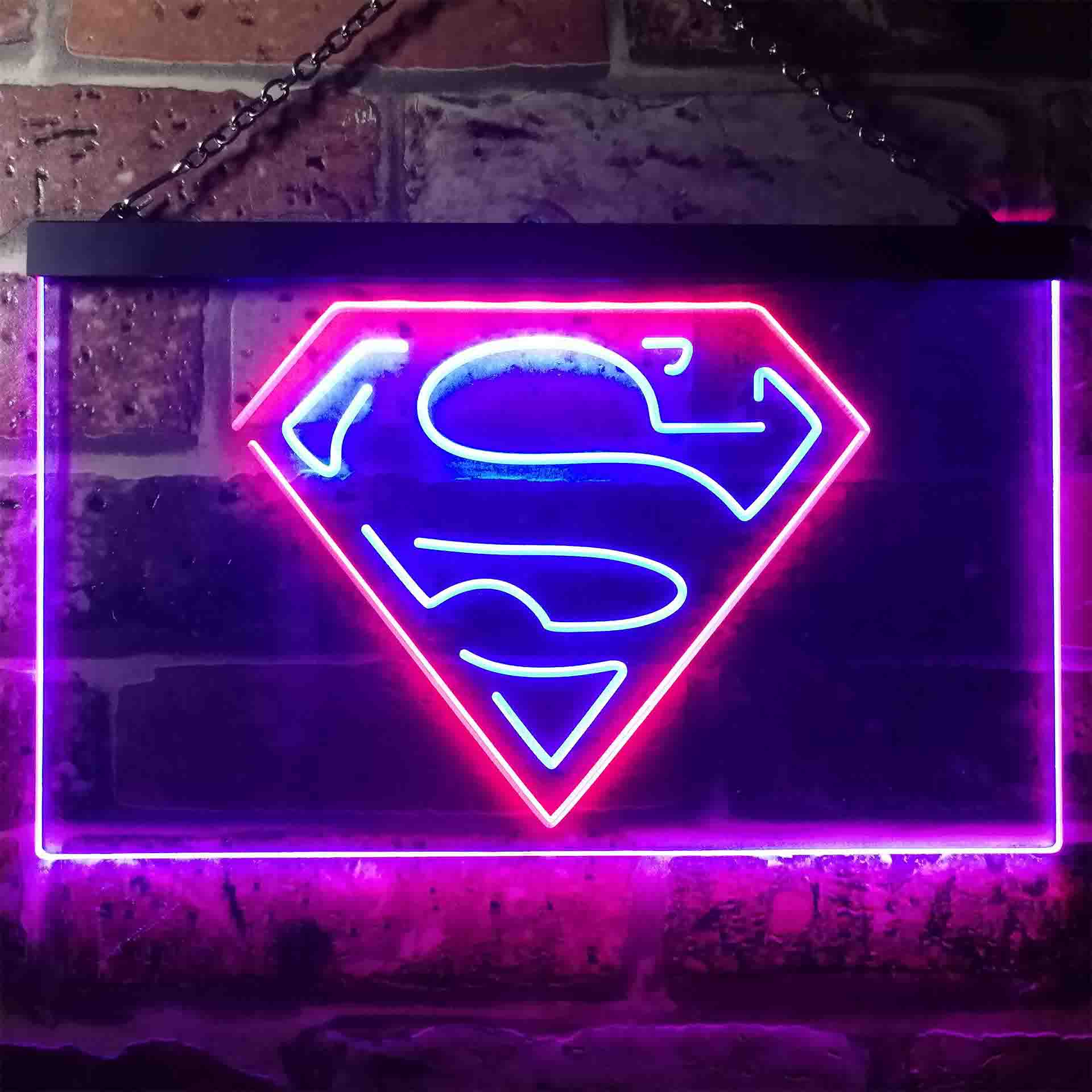 Superman Hero Neon LED Sign