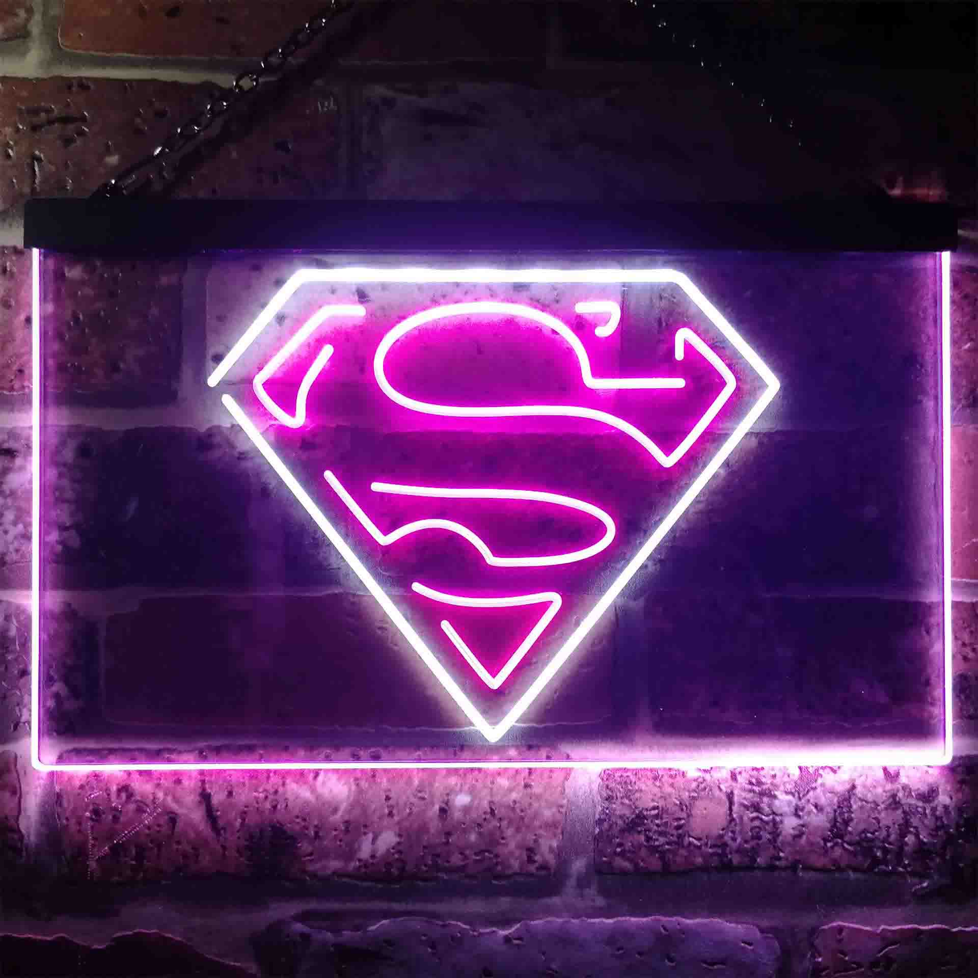 Superman Hero Neon LED Sign