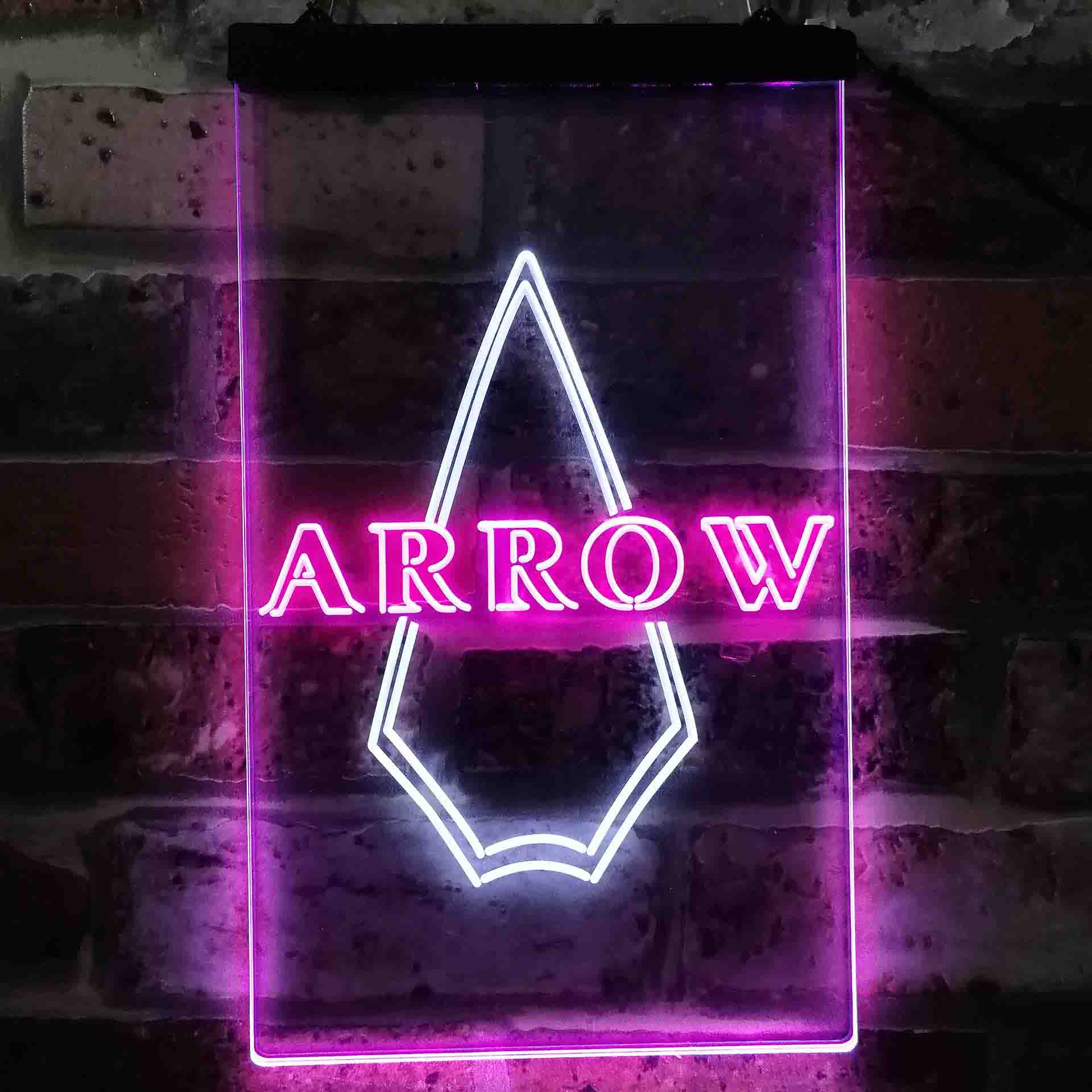 The Arrow Vertical Neon LED Sign