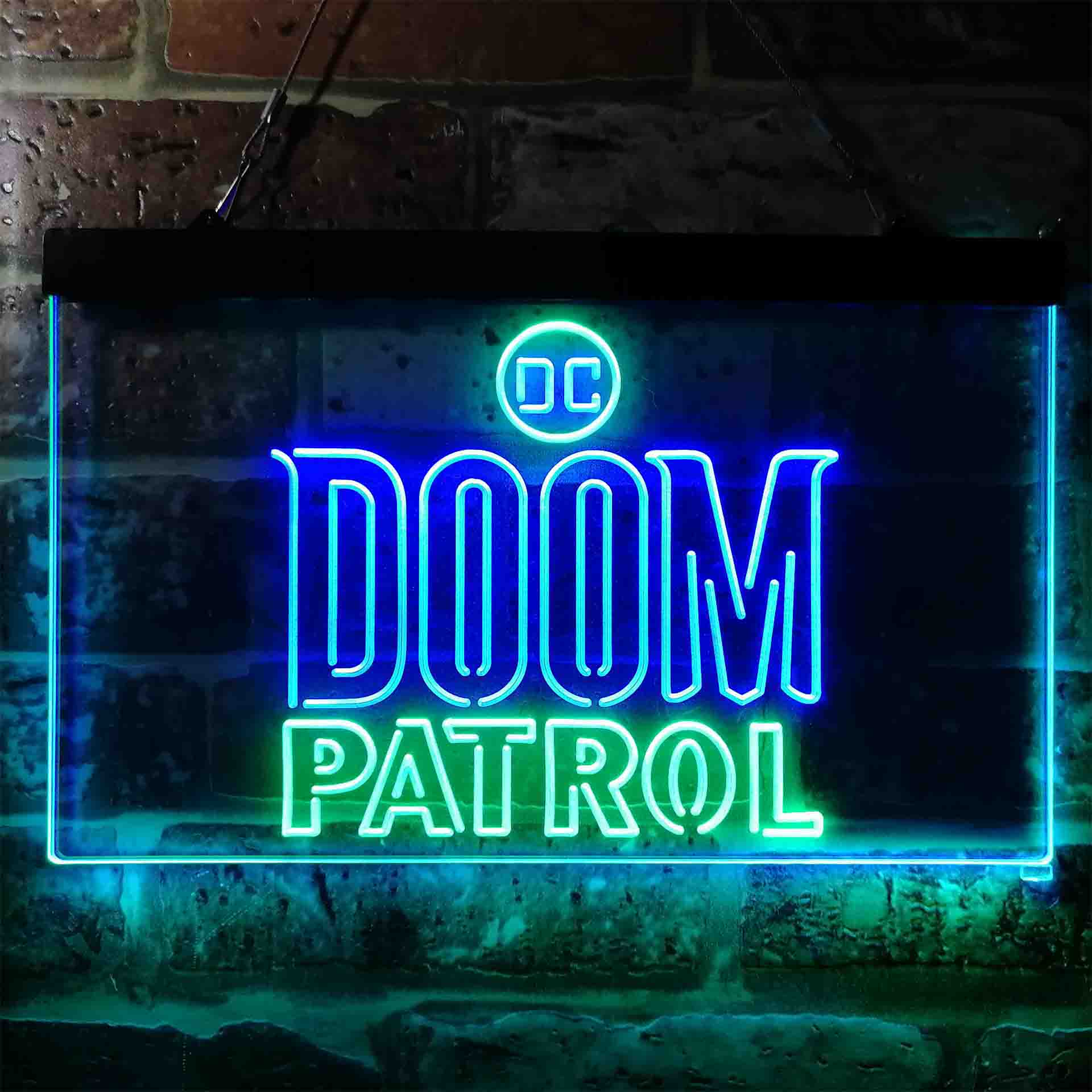 Led Sign Doom Symbol Doom Patrol Neon Sign - LED LAB CAVE