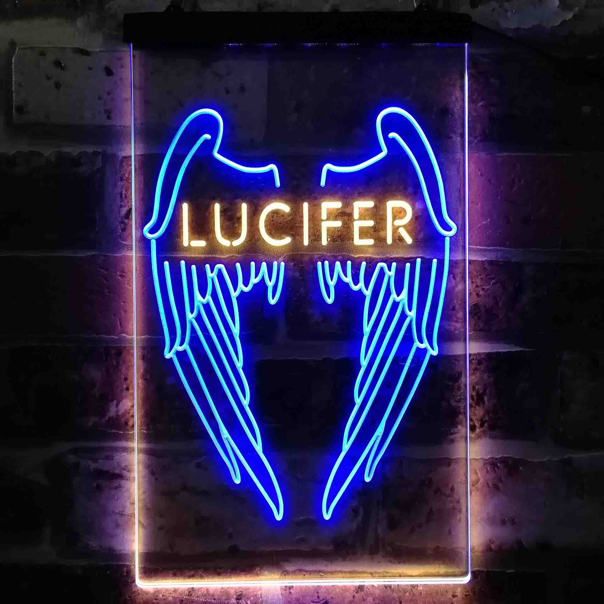 Lucifer Wing Neon LED Sign