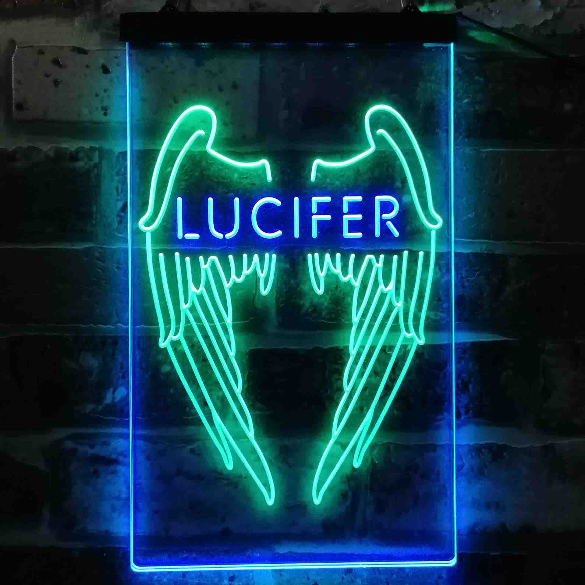 Lucifer Wing Neon LED Sign