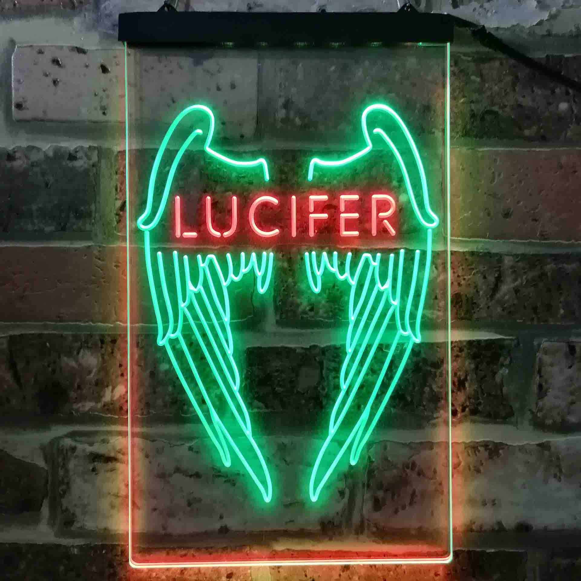 Lucifer Wing Neon LED Sign