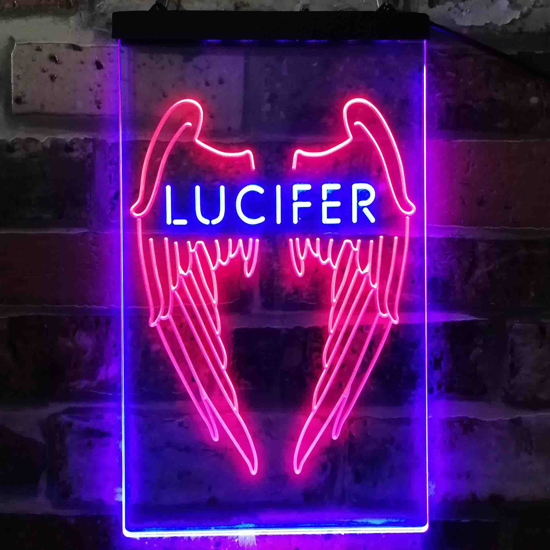 Lucifer Wing Neon LED Sign