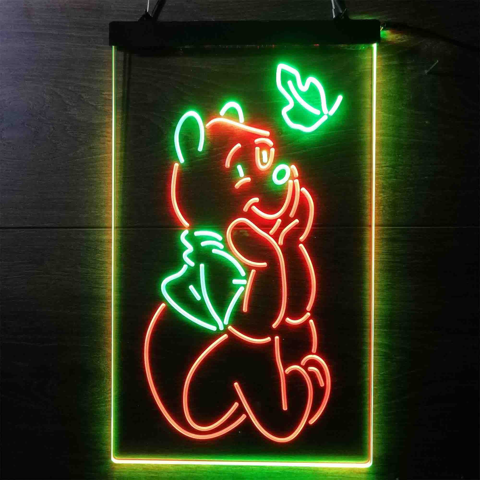 Winnie the Pooh Sit Down Neon LED Sign