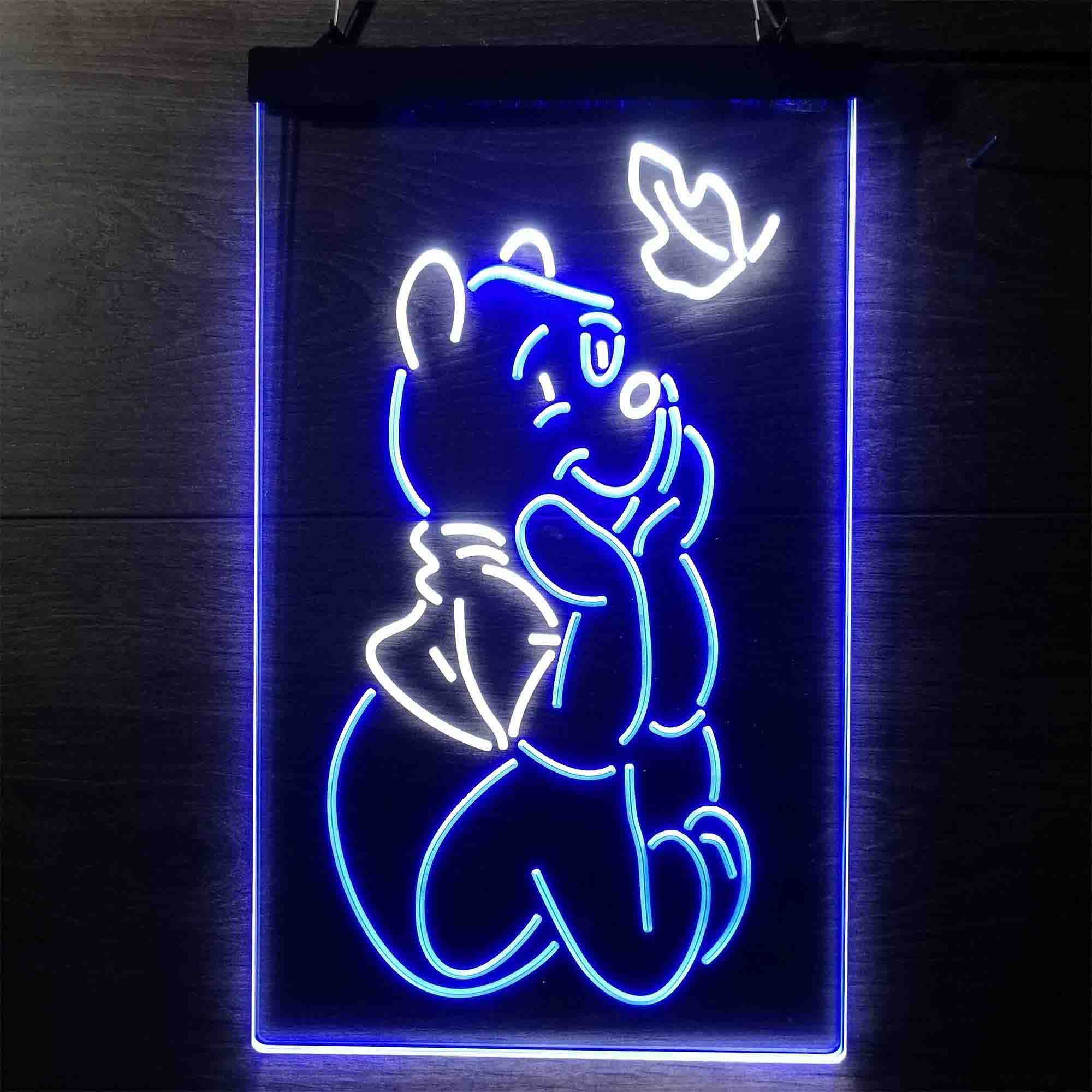 Winnie the Pooh Sit Down Neon LED Sign