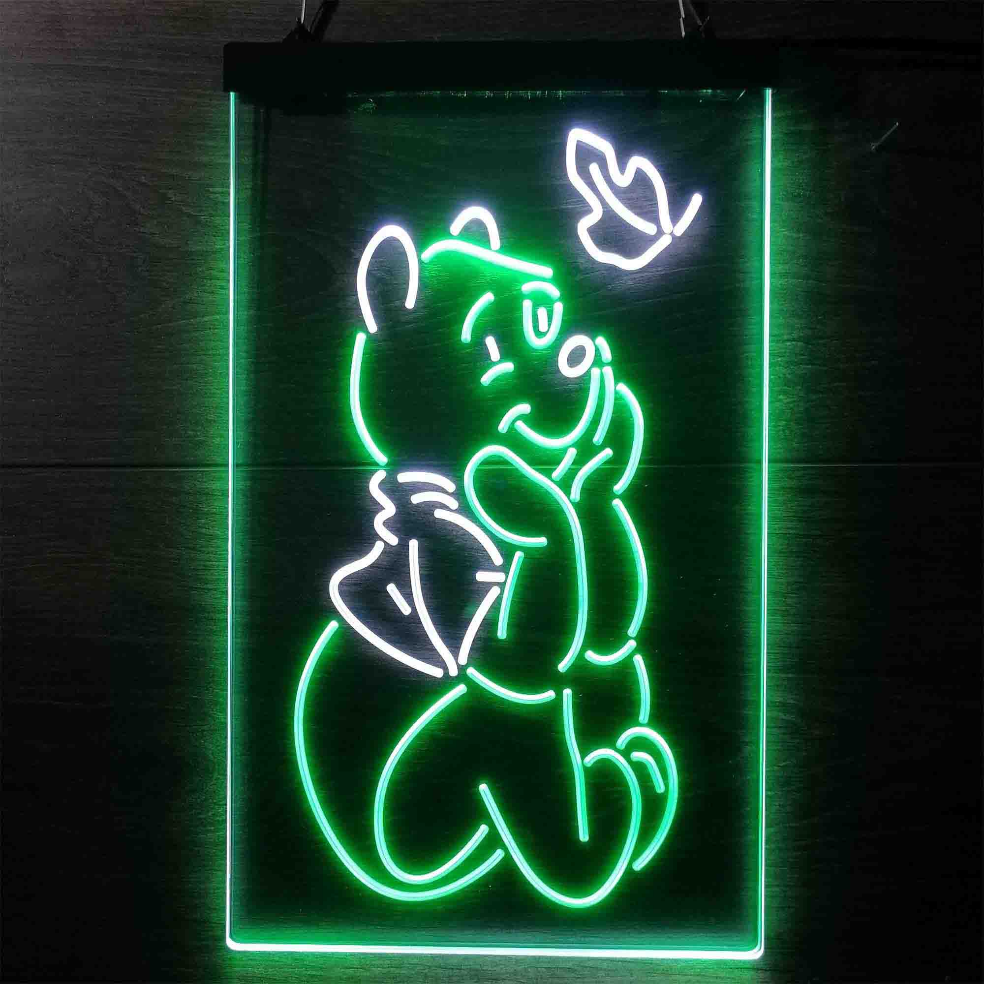 Winnie the Pooh Sit Down Neon LED Sign