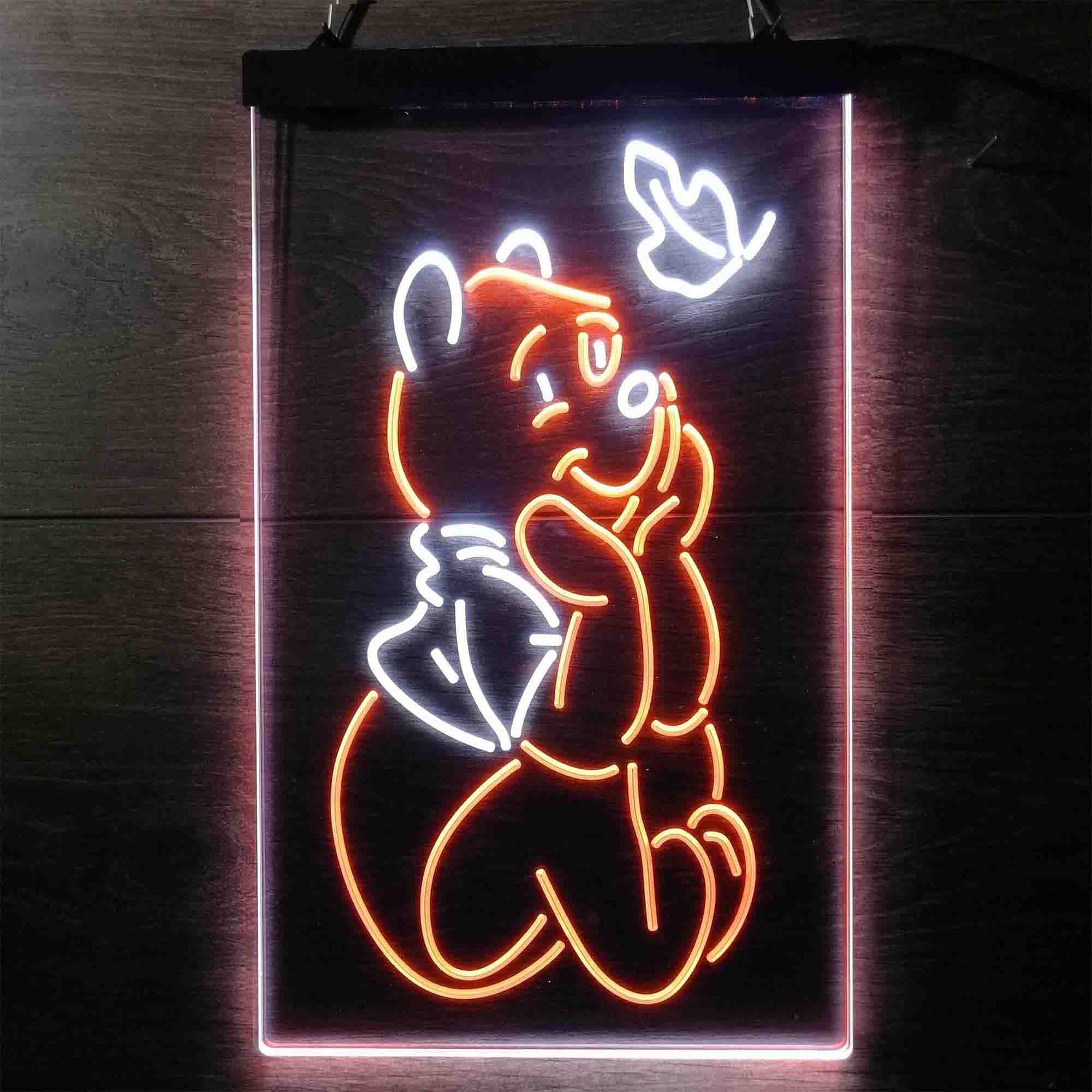 Winnie the Pooh Sit Down Neon LED Sign