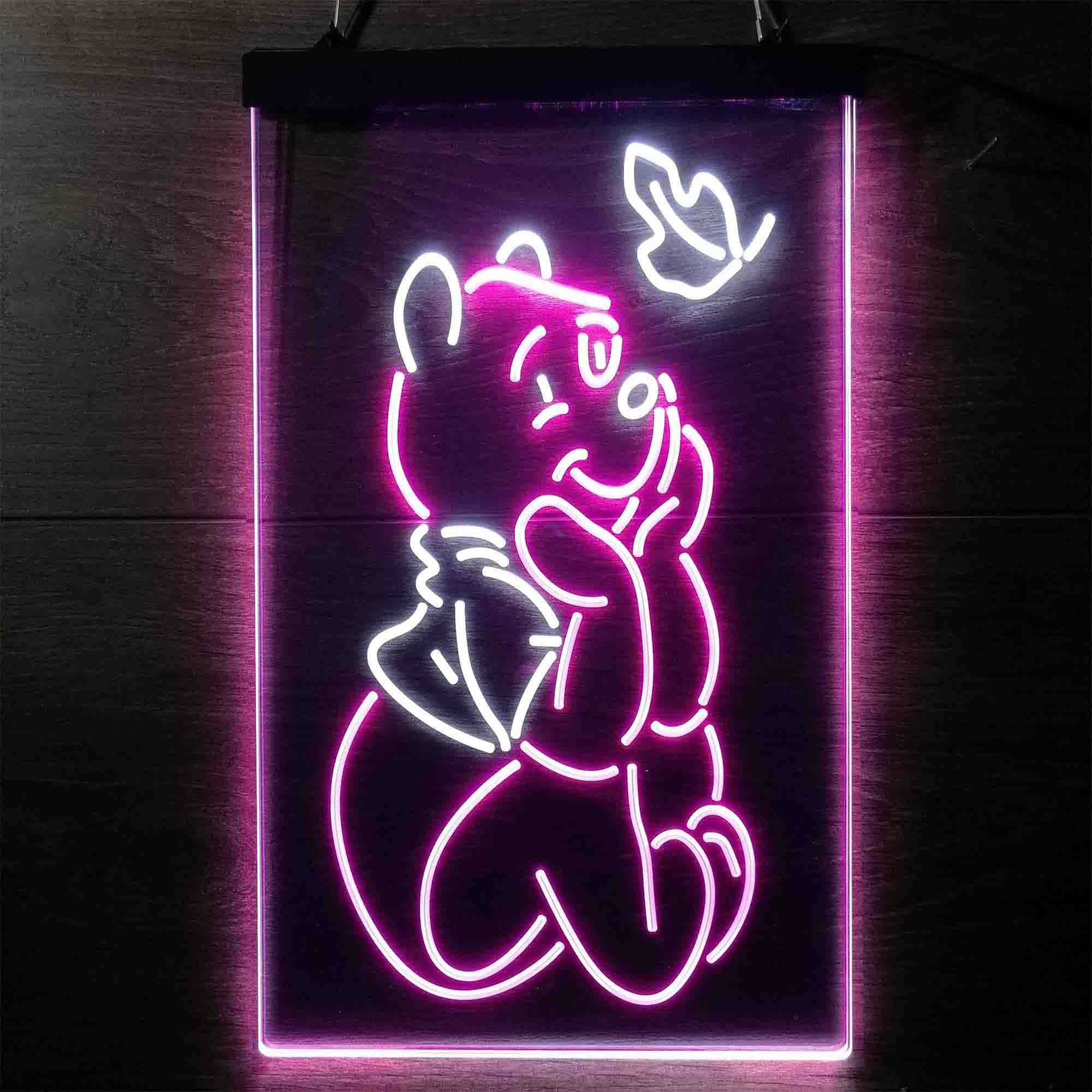 Winnie the Pooh Sit Down Neon LED Sign