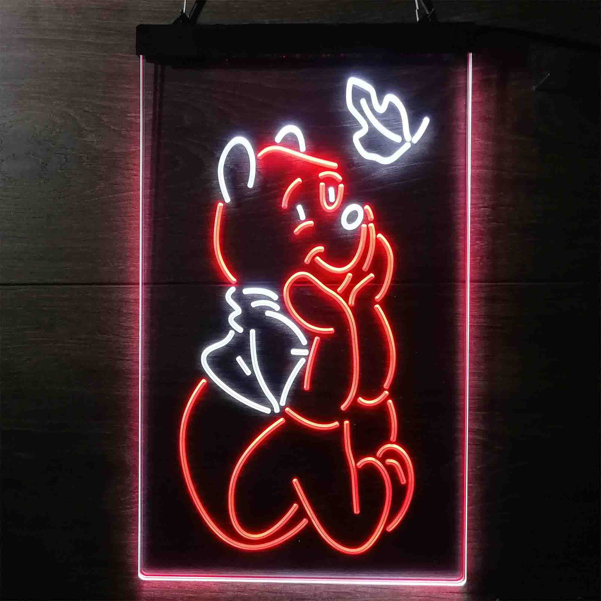 Winnie the Pooh Sit Down Neon Sign - LED LAB CAVE