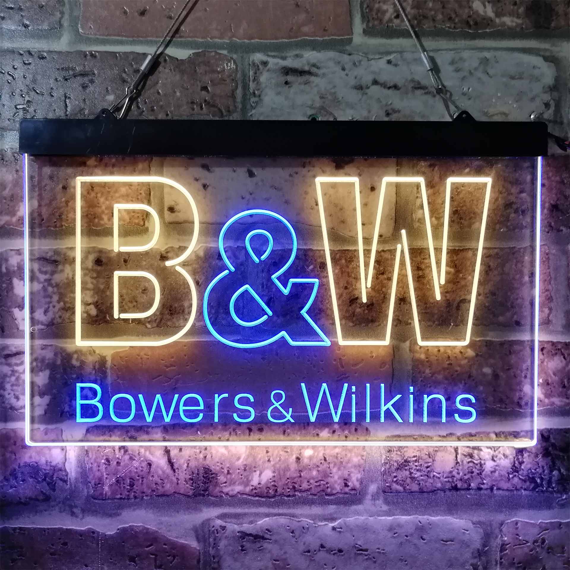 B&W Bowers & Wilkins Logo Neon LED Sign