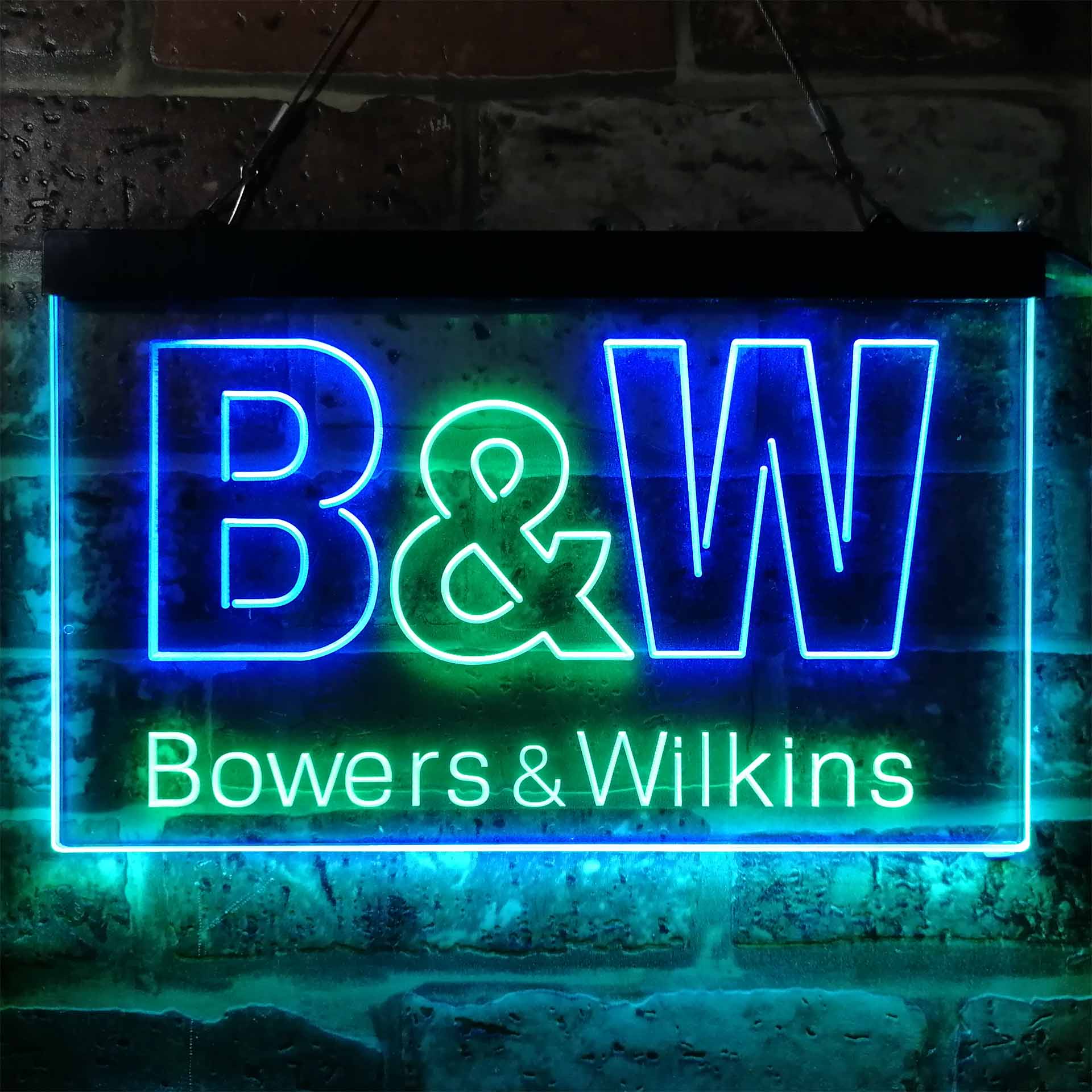 B&W Bowers & Wilkins Logo Neon LED Sign