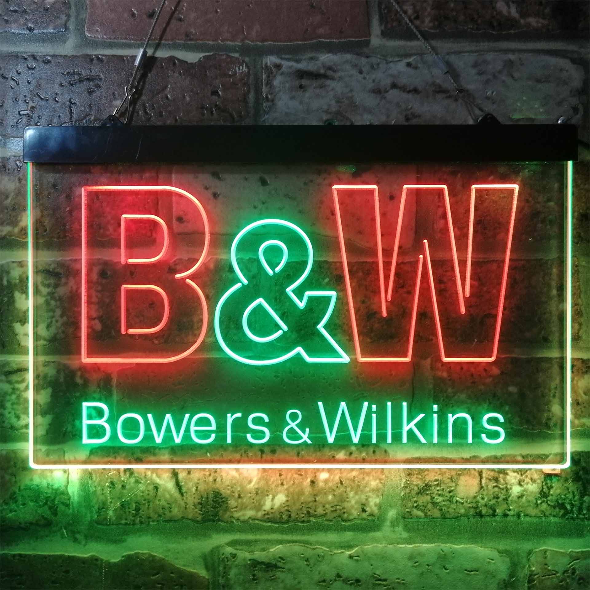 B&W Bowers & Wilkins Logo Neon LED Sign