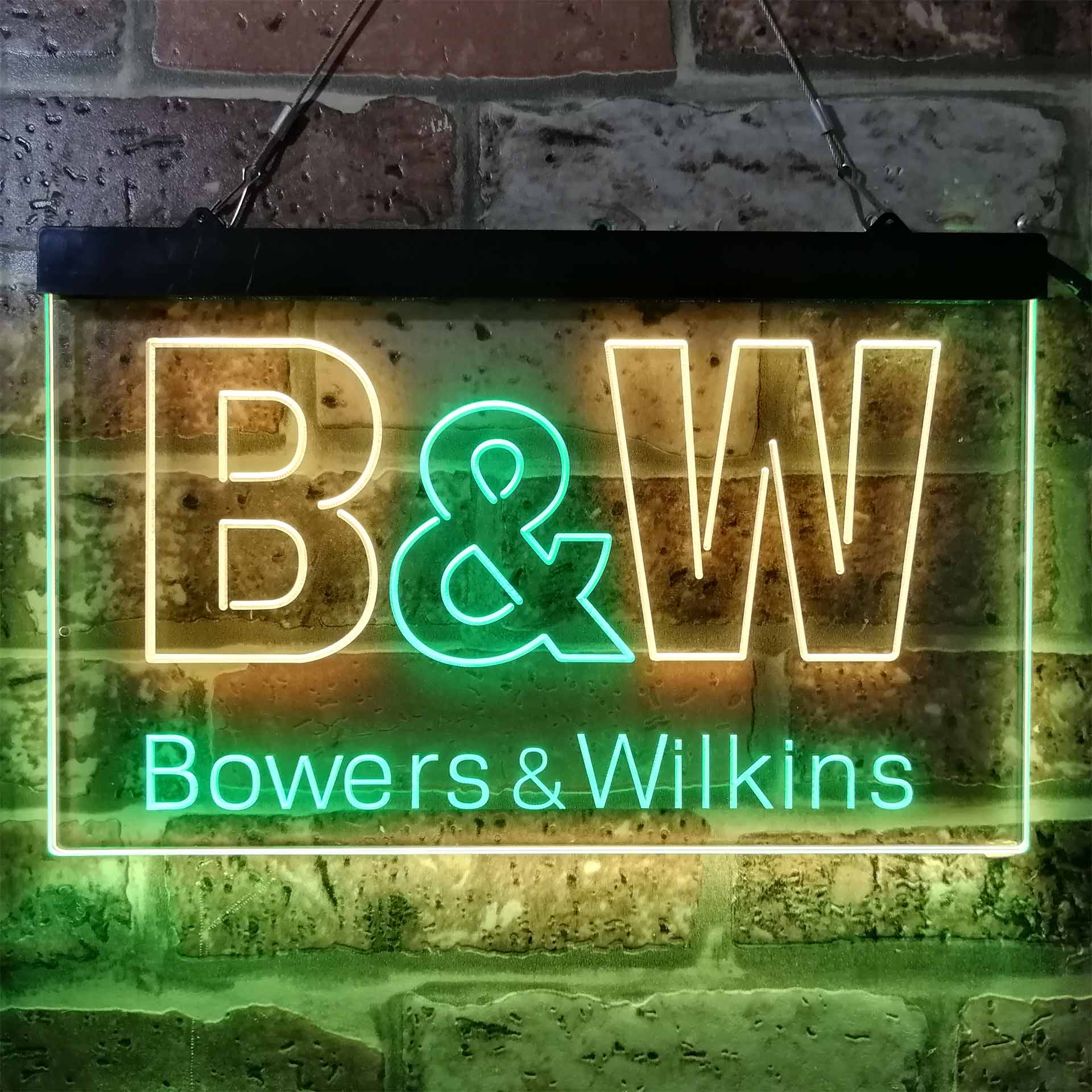 B&W Bowers & Wilkins Logo Neon LED Sign