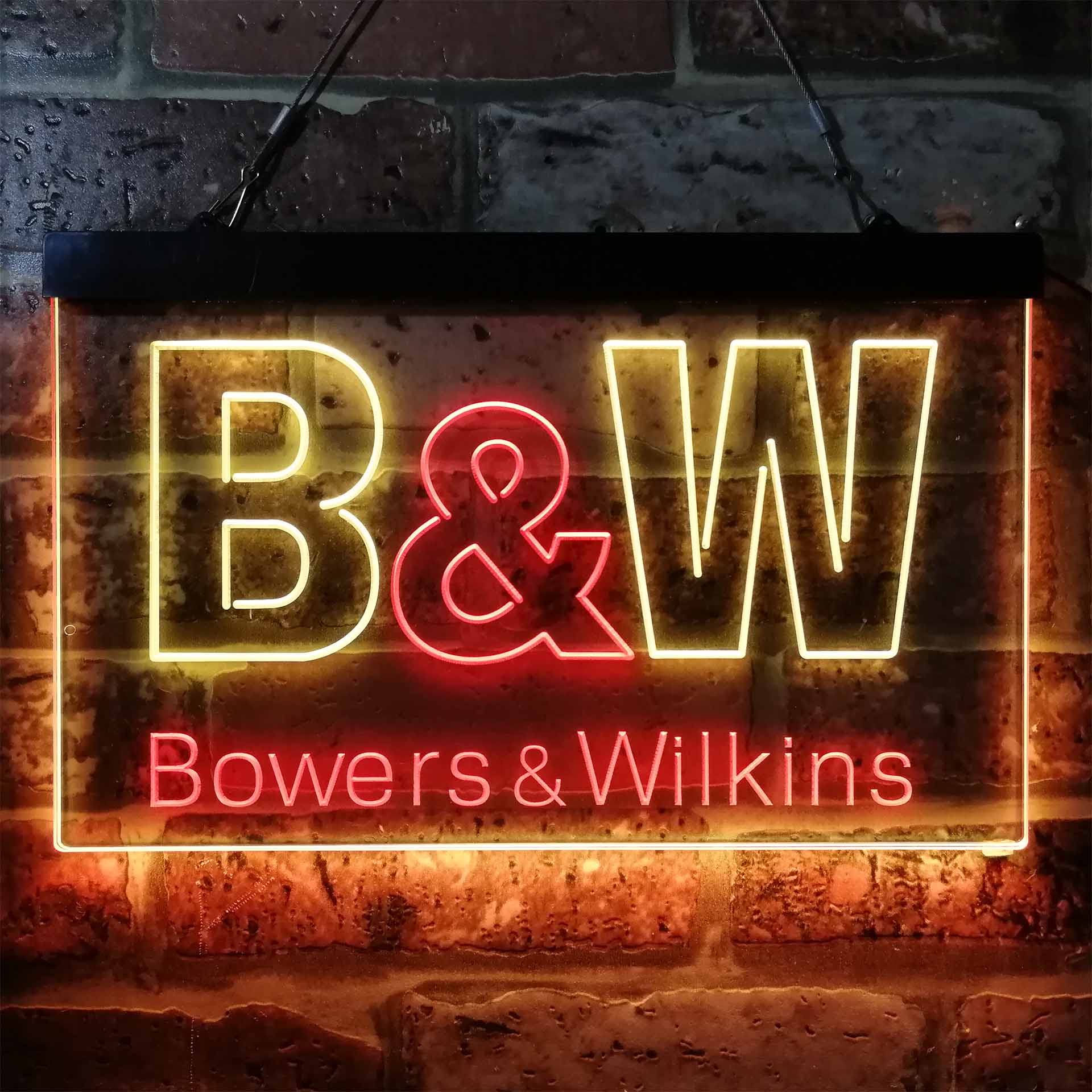 B&W Bowers & Wilkins Logo Neon LED Sign