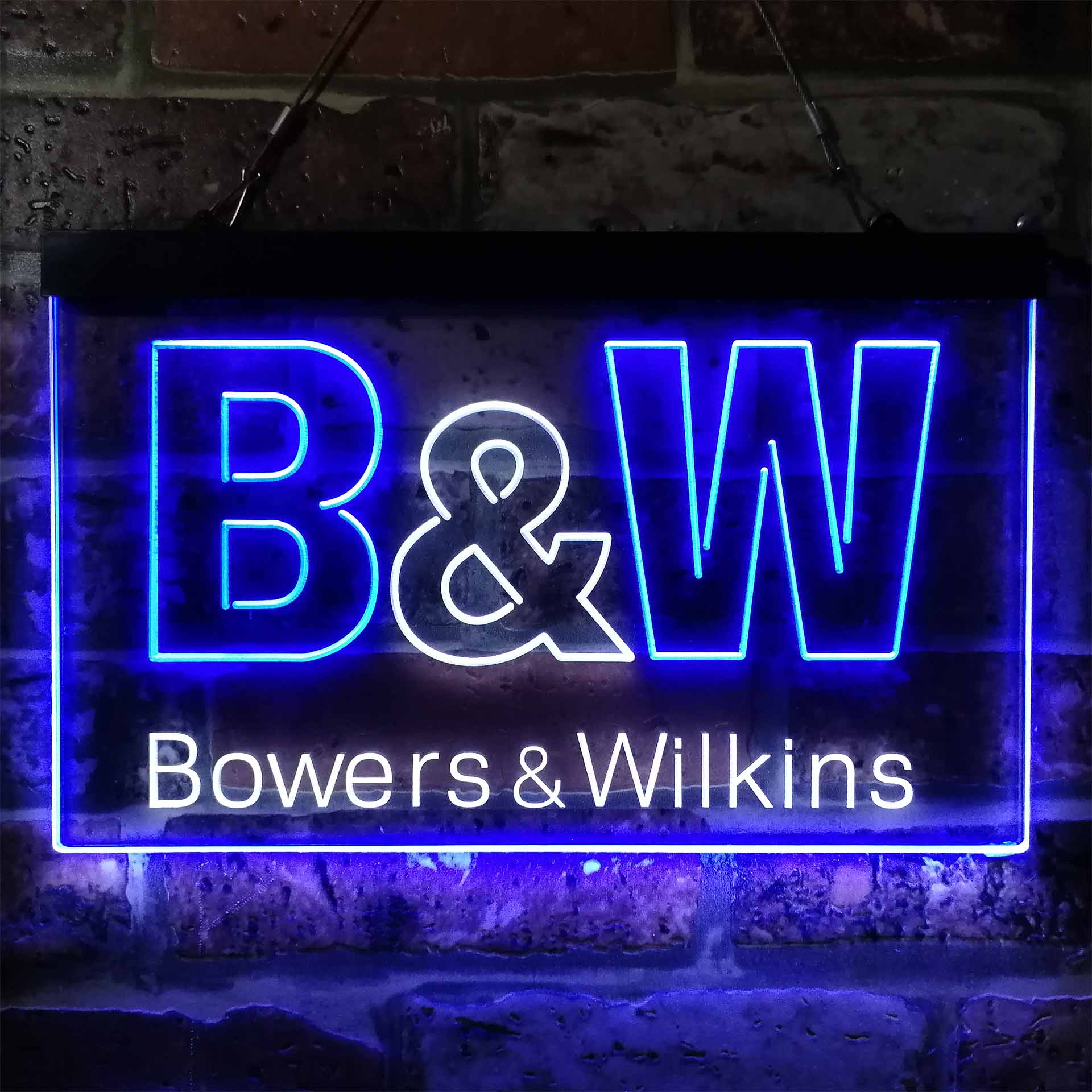 B&W Bowers & Wilkins Logo Neon LED Sign