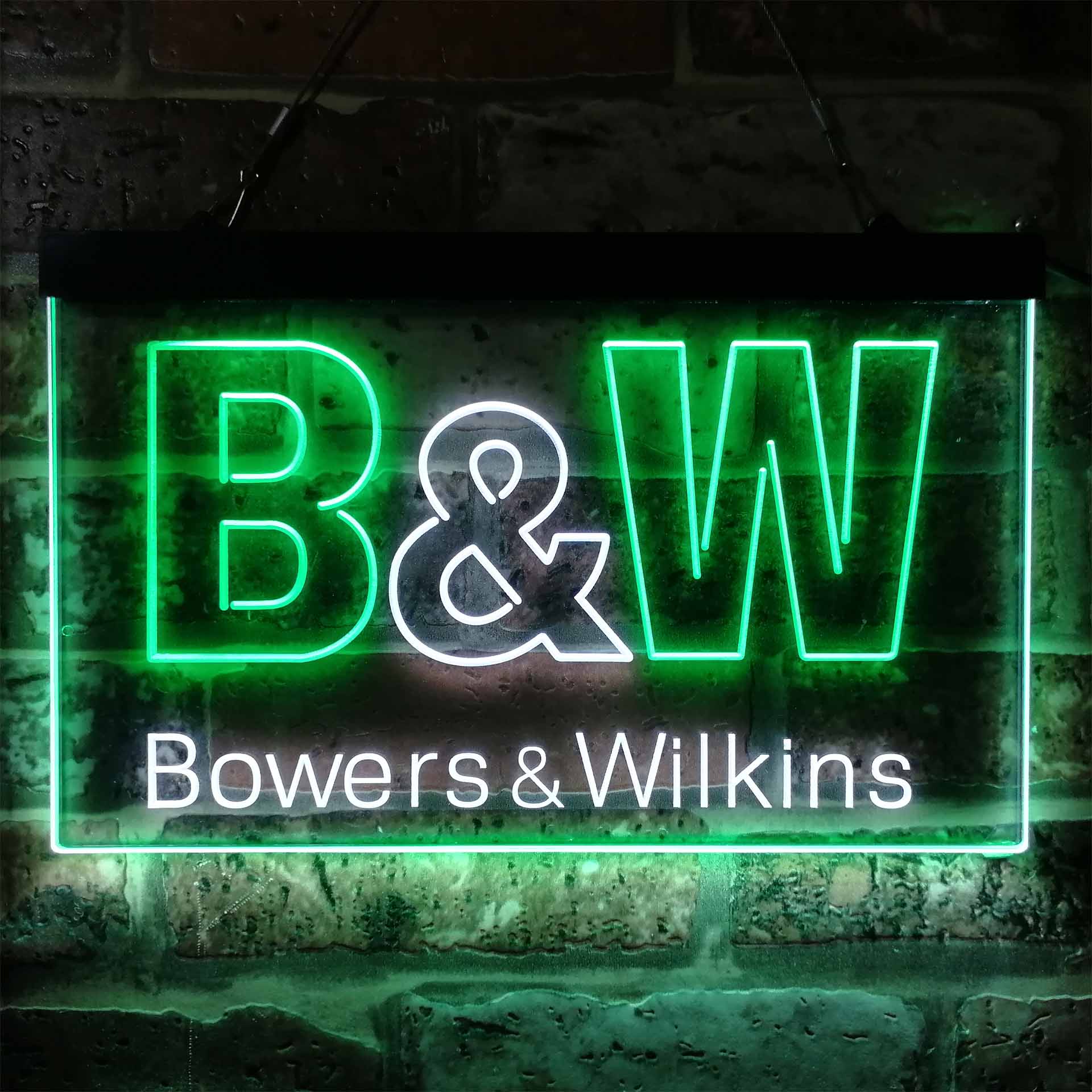 B&W Bowers & Wilkins Logo Neon LED Sign