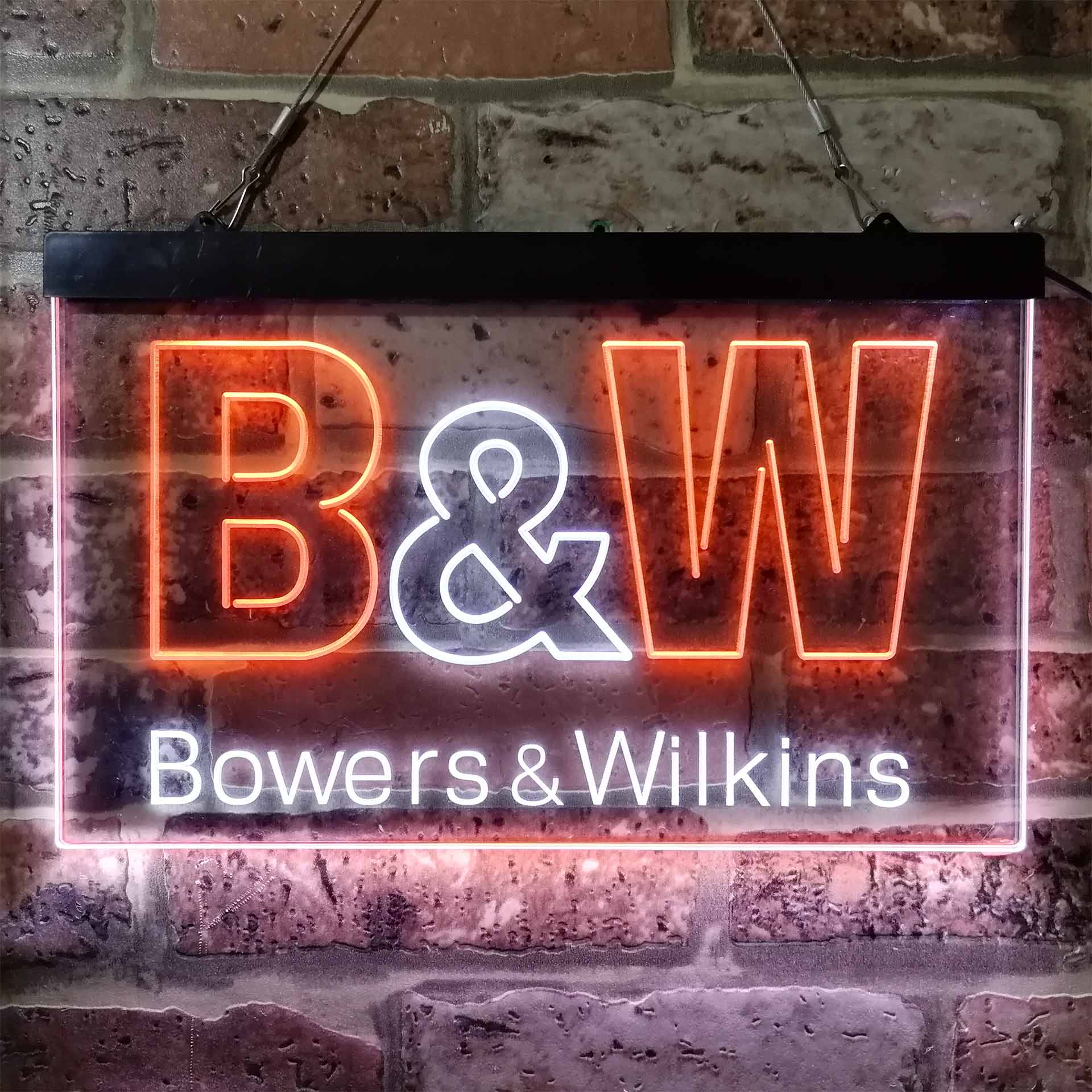 B&W Bowers & Wilkins Logo Neon LED Sign