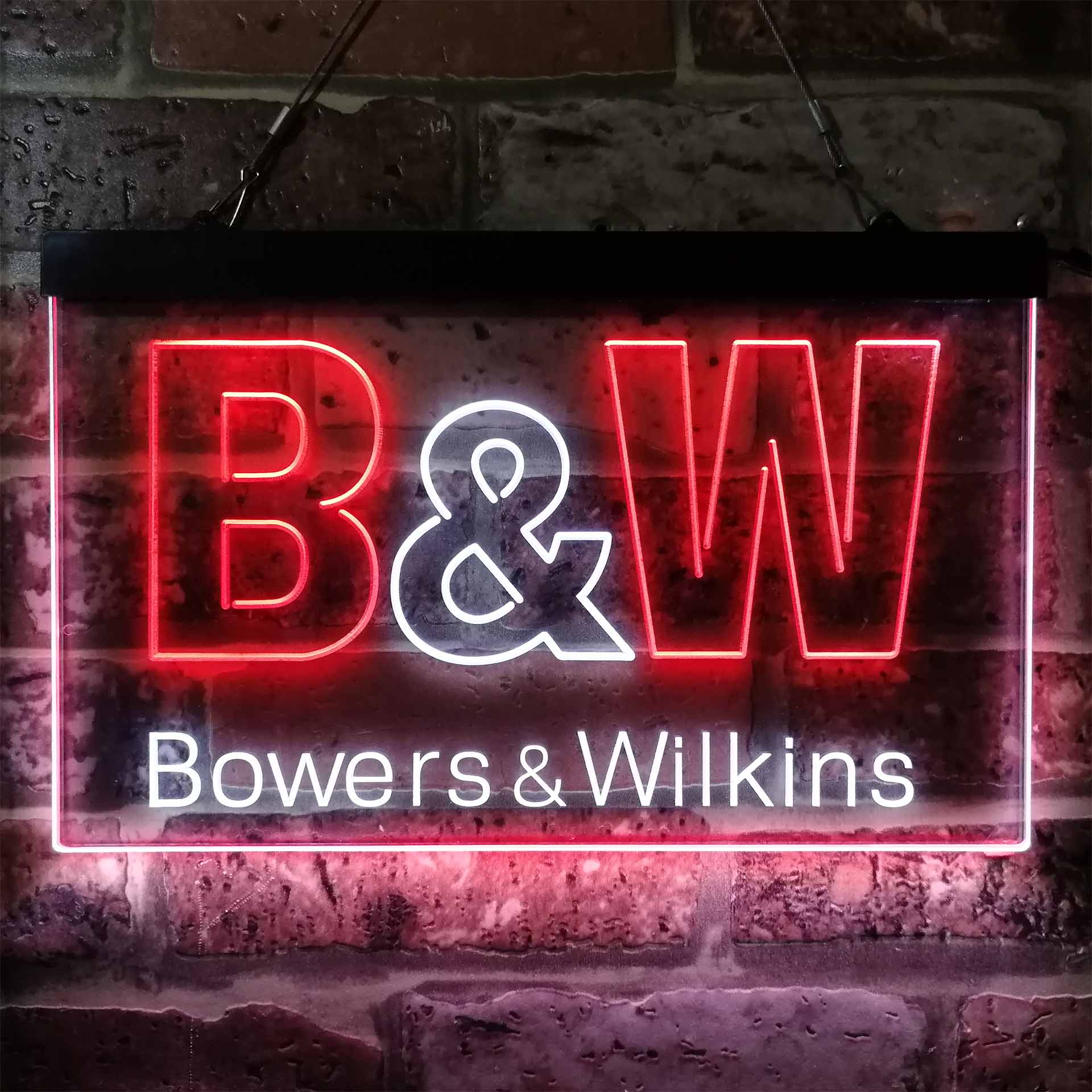 B&W Bowers & Wilkins Logo Neon LED Sign