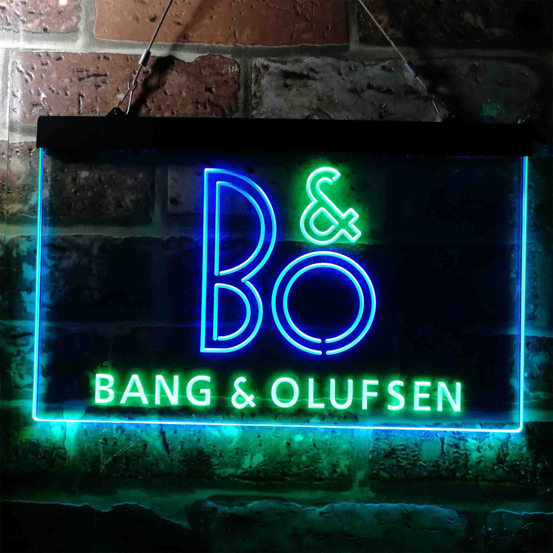 B&O Bang & Olufsen Logo Neon LED Sign