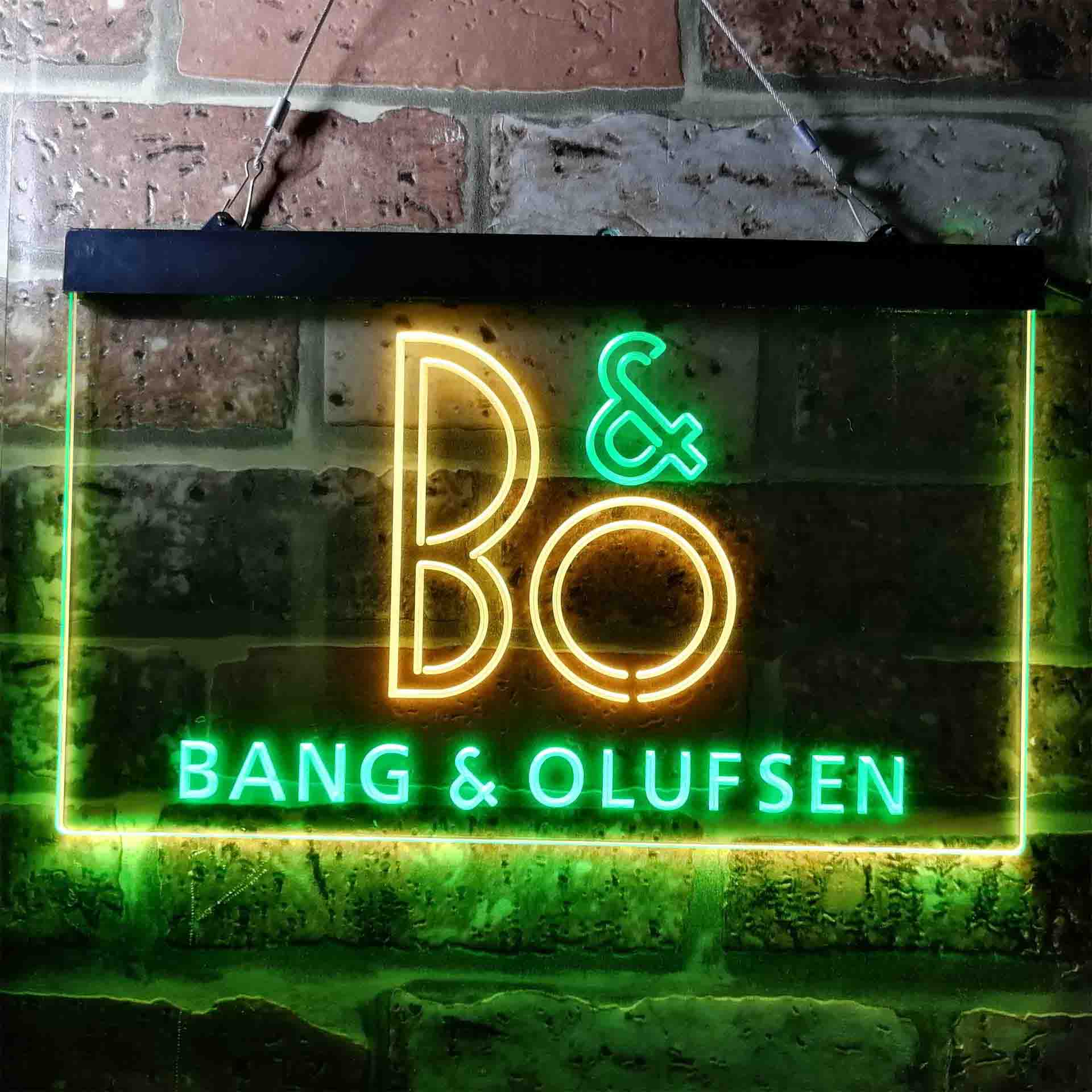 B&O Bang & Olufsen Logo Neon LED Sign