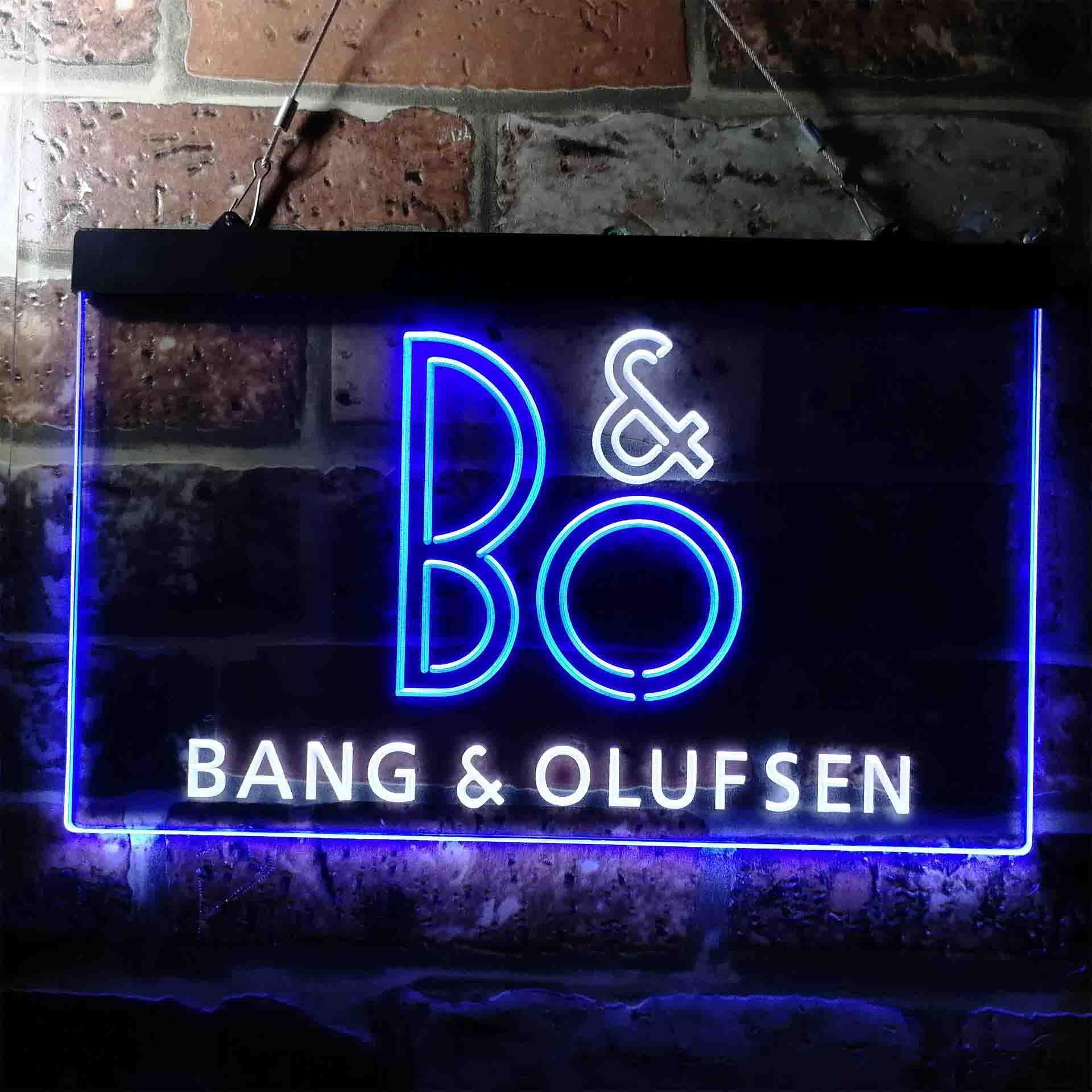 B&O Bang & Olufsen Logo Neon LED Sign