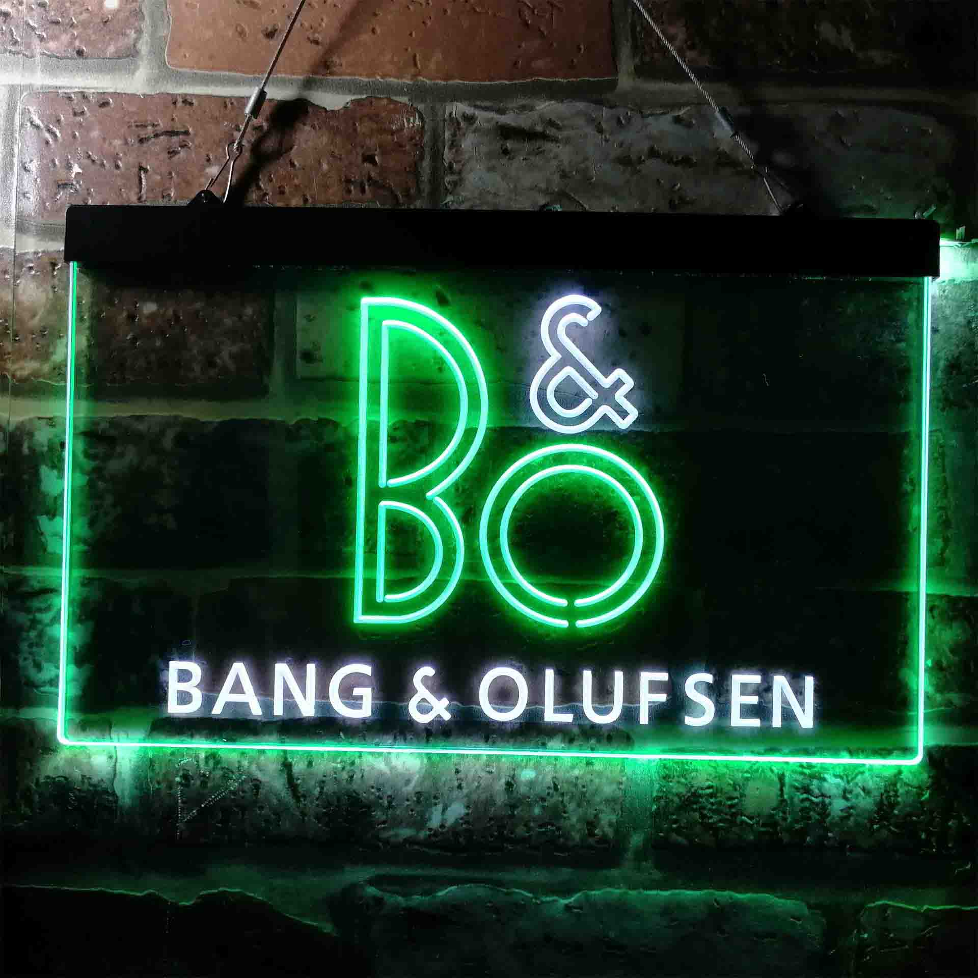 B&O Bang & Olufsen Logo Neon LED Sign