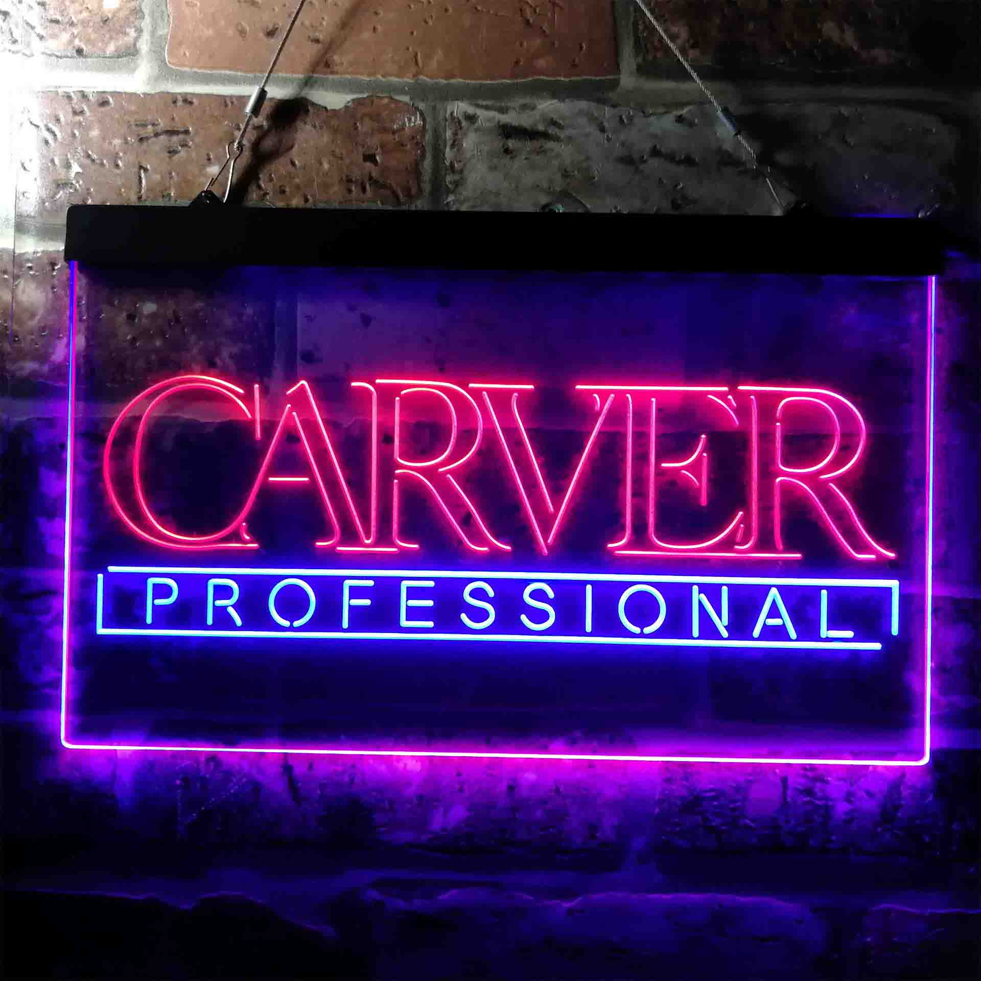 Carver Professional Logo Neon LED Sign