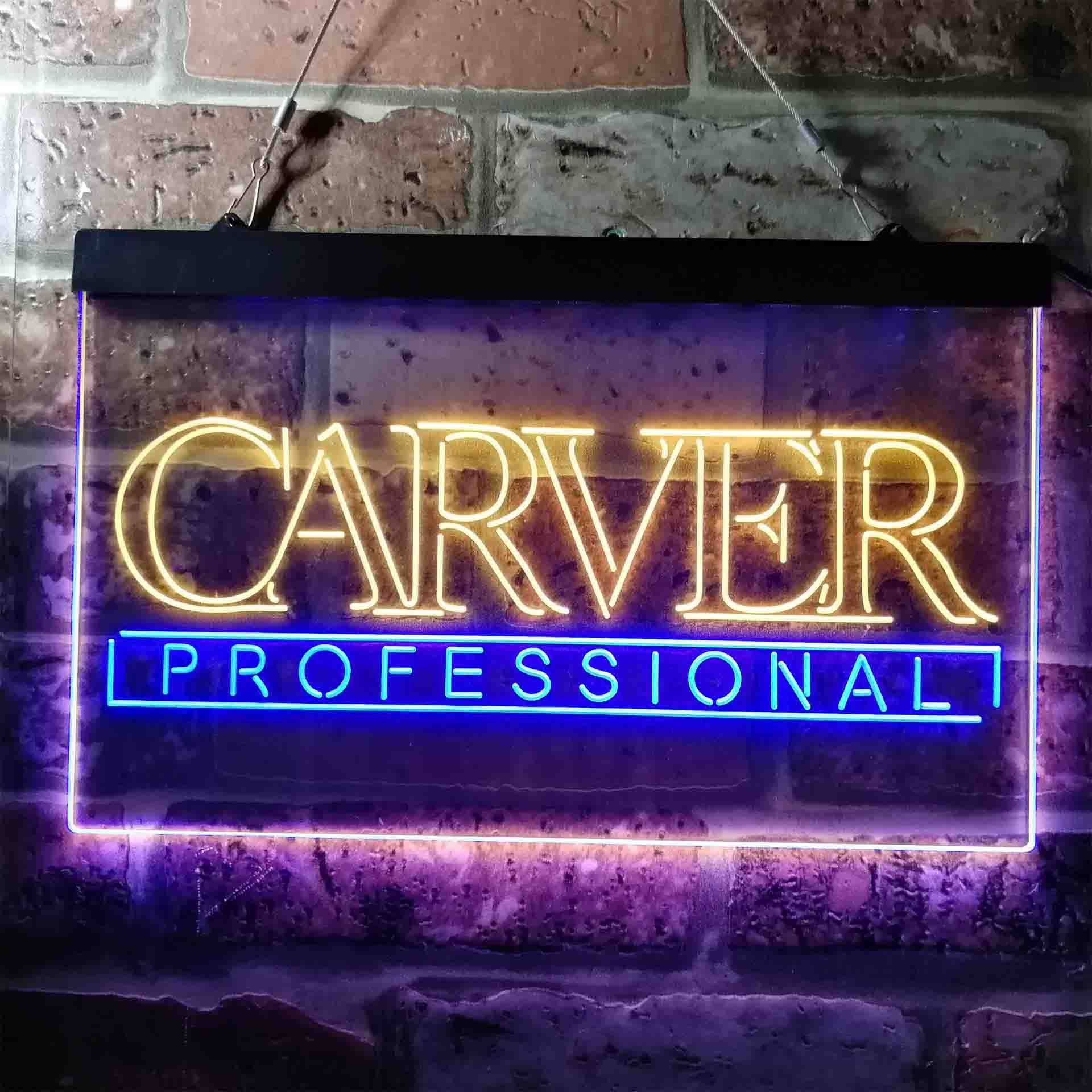 Carver Professional Logo Neon LED Sign