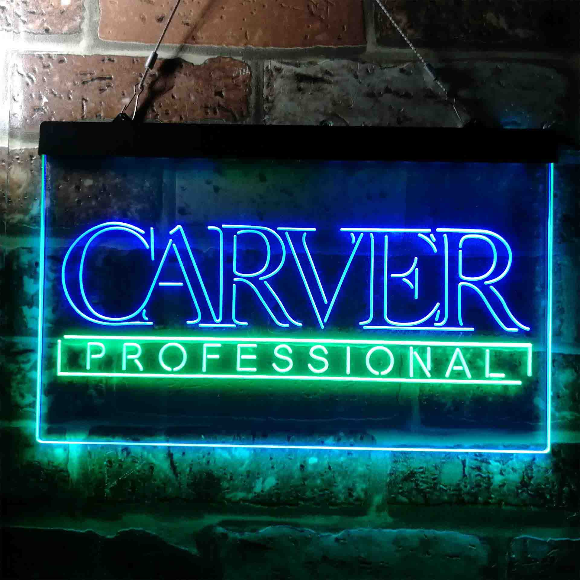 Carver Professional Logo Neon LED Sign