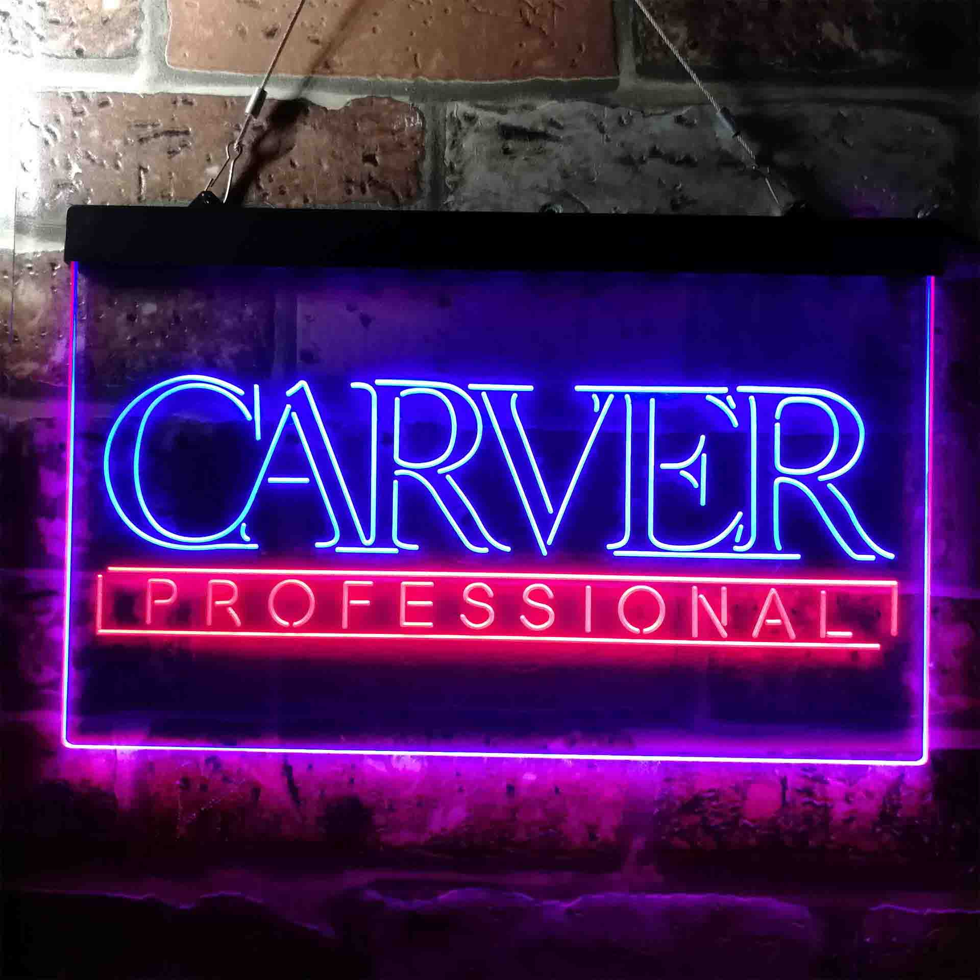 Carver Professional Logo Neon LED Sign