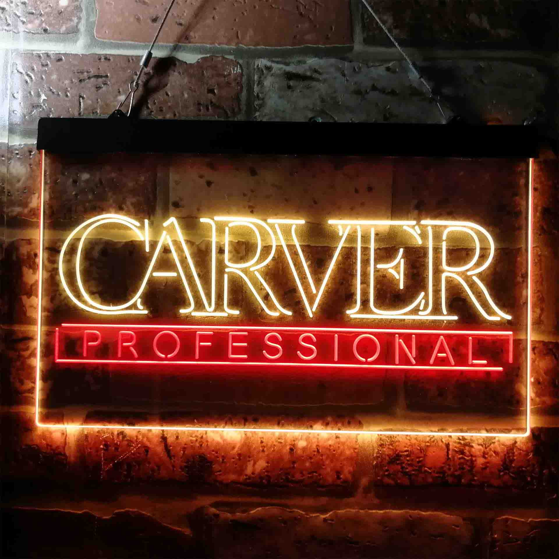 Carver Professional Logo Neon LED Sign