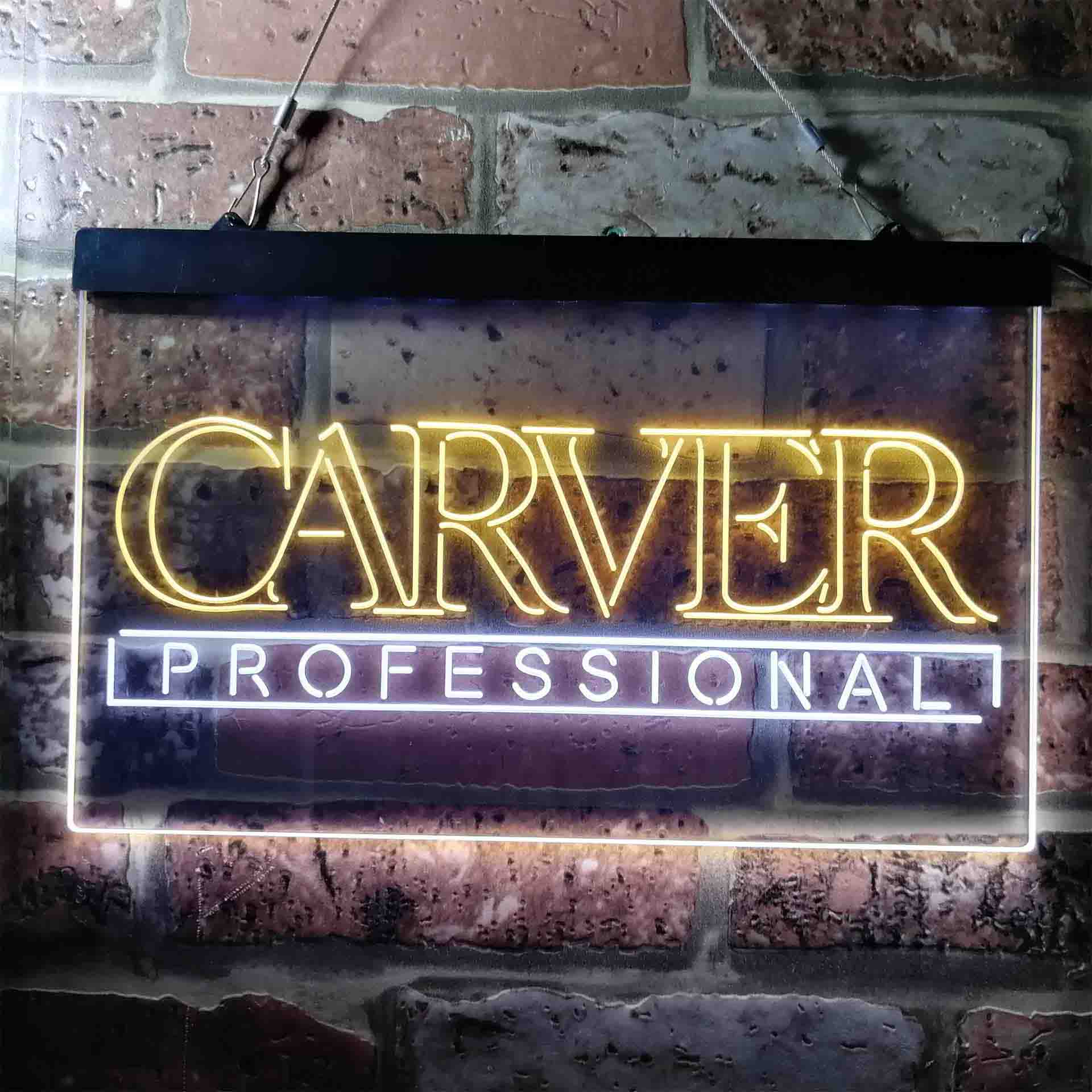 Carver Professional Logo Neon LED Sign