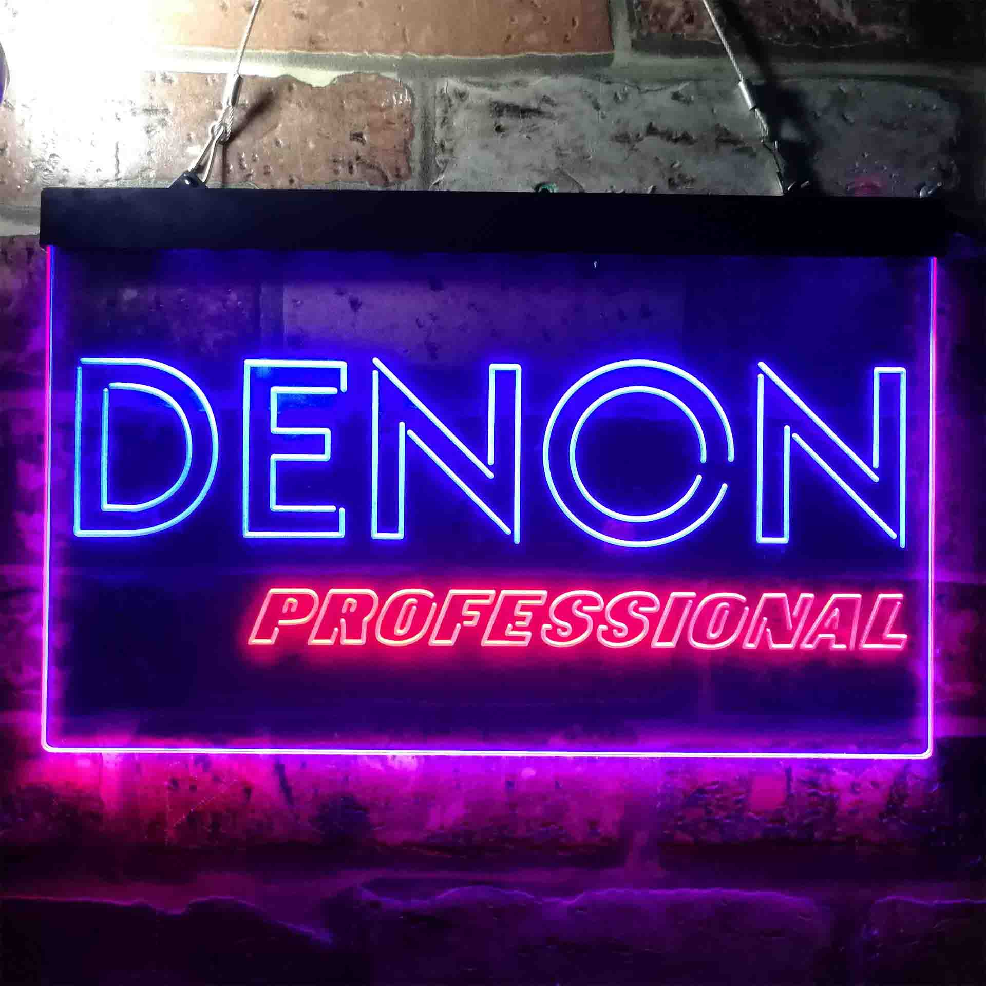 Denon Professional Logo Neon LED Sign