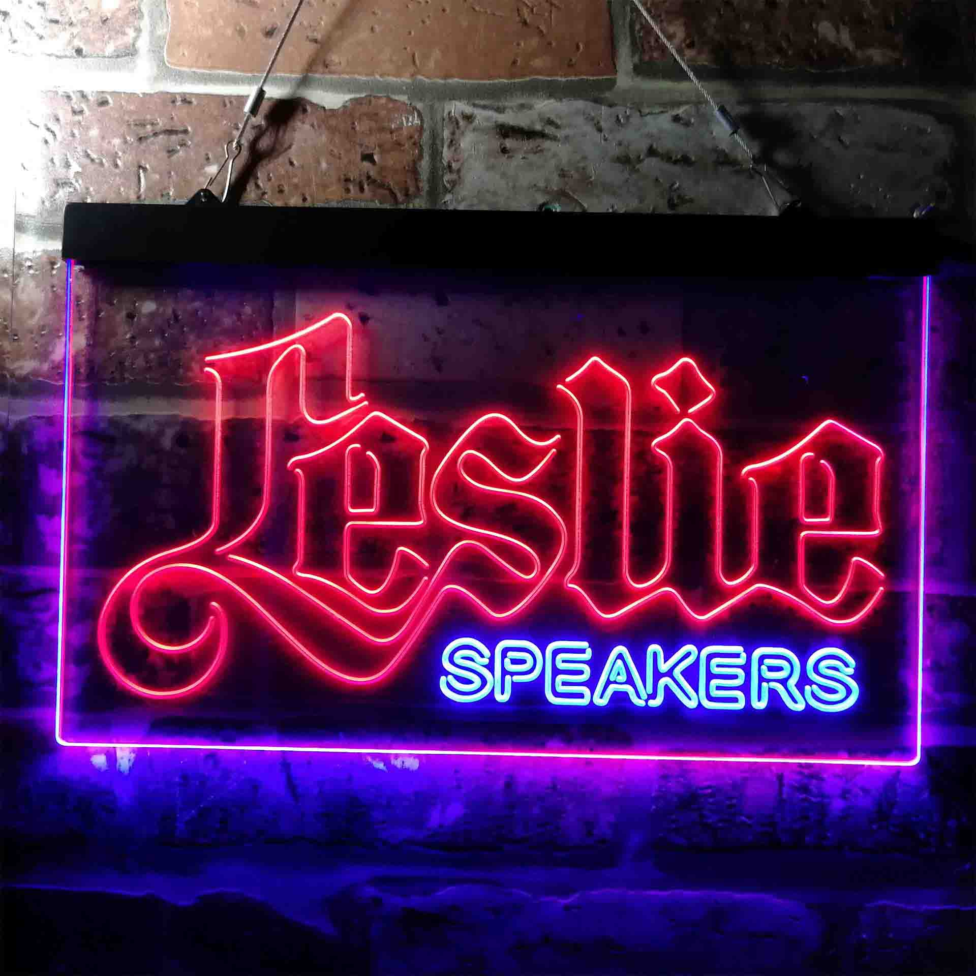 Leslie Speaker Logo Neon LED Sign