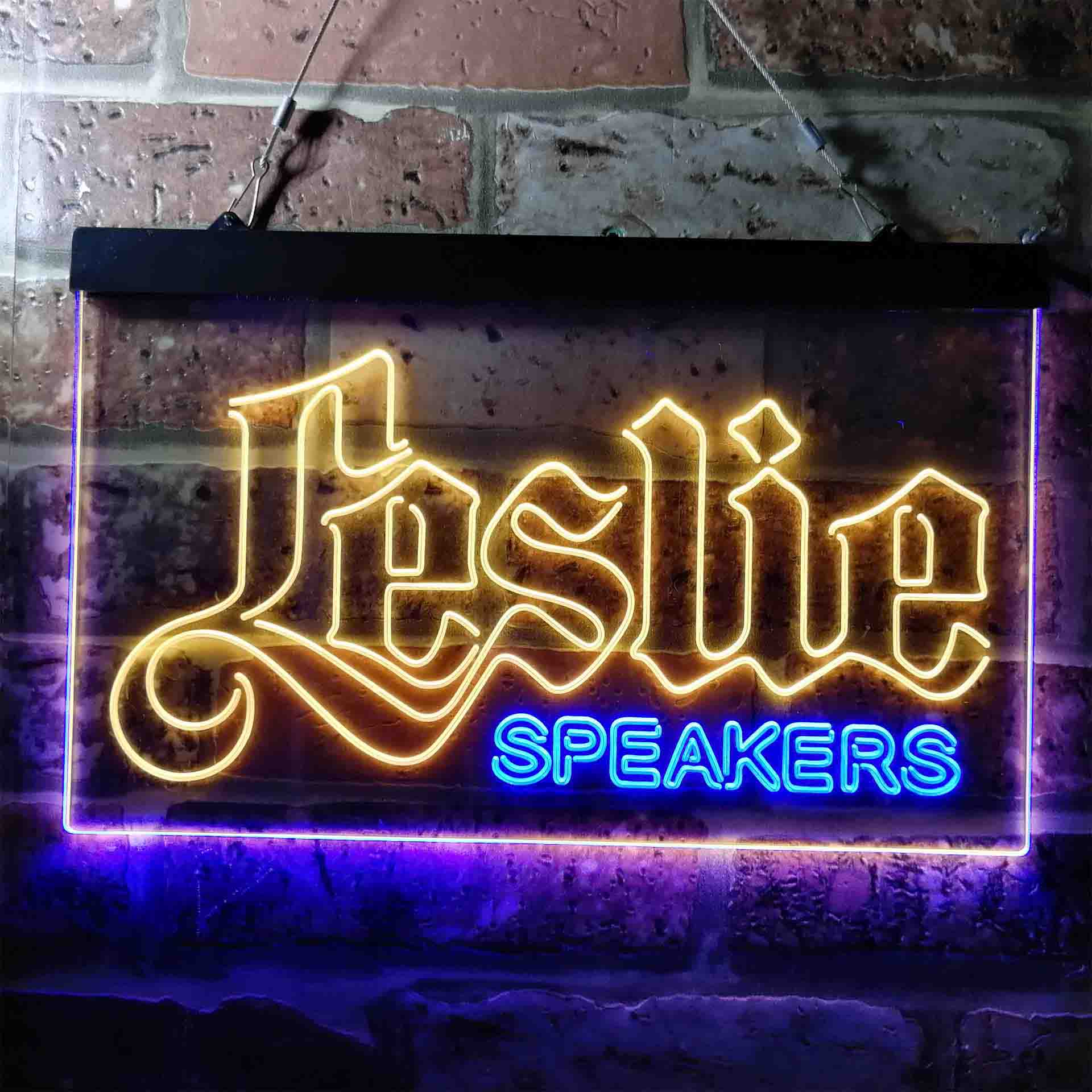 Leslie Speaker Logo Neon LED Sign