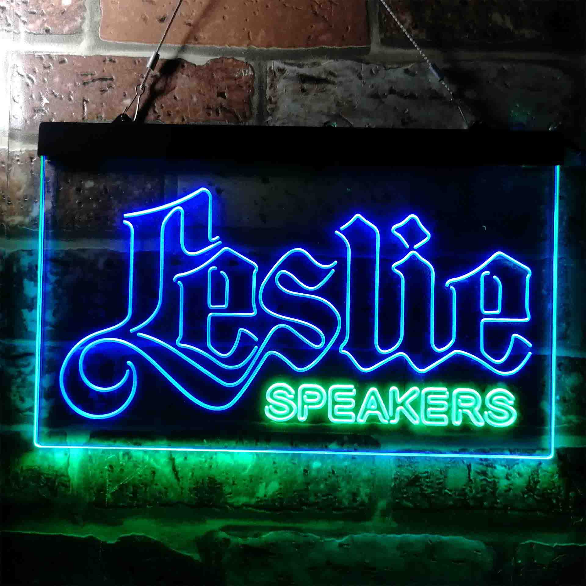 Leslie Speaker Logo Neon LED Sign