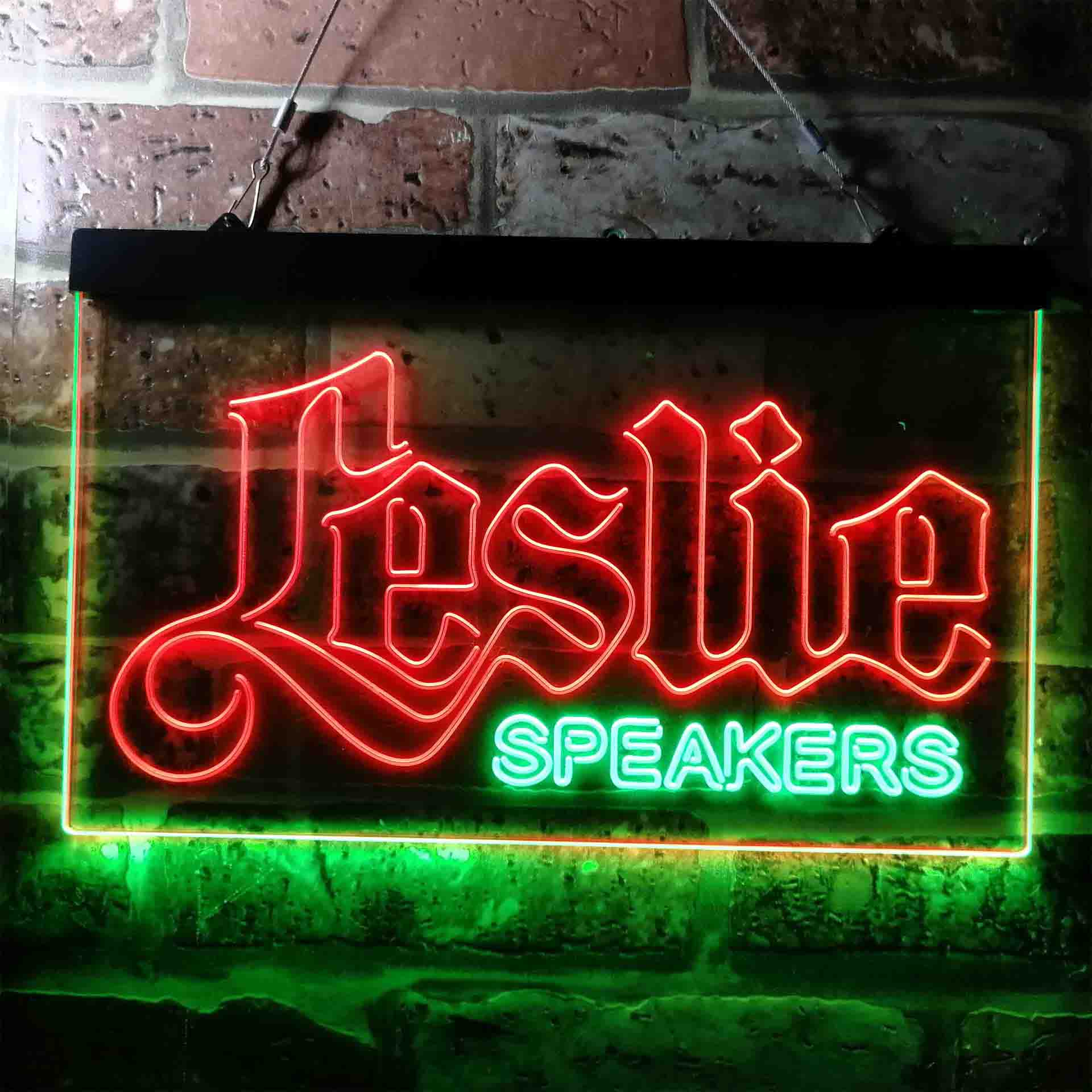 Leslie Speaker Logo Neon LED Sign