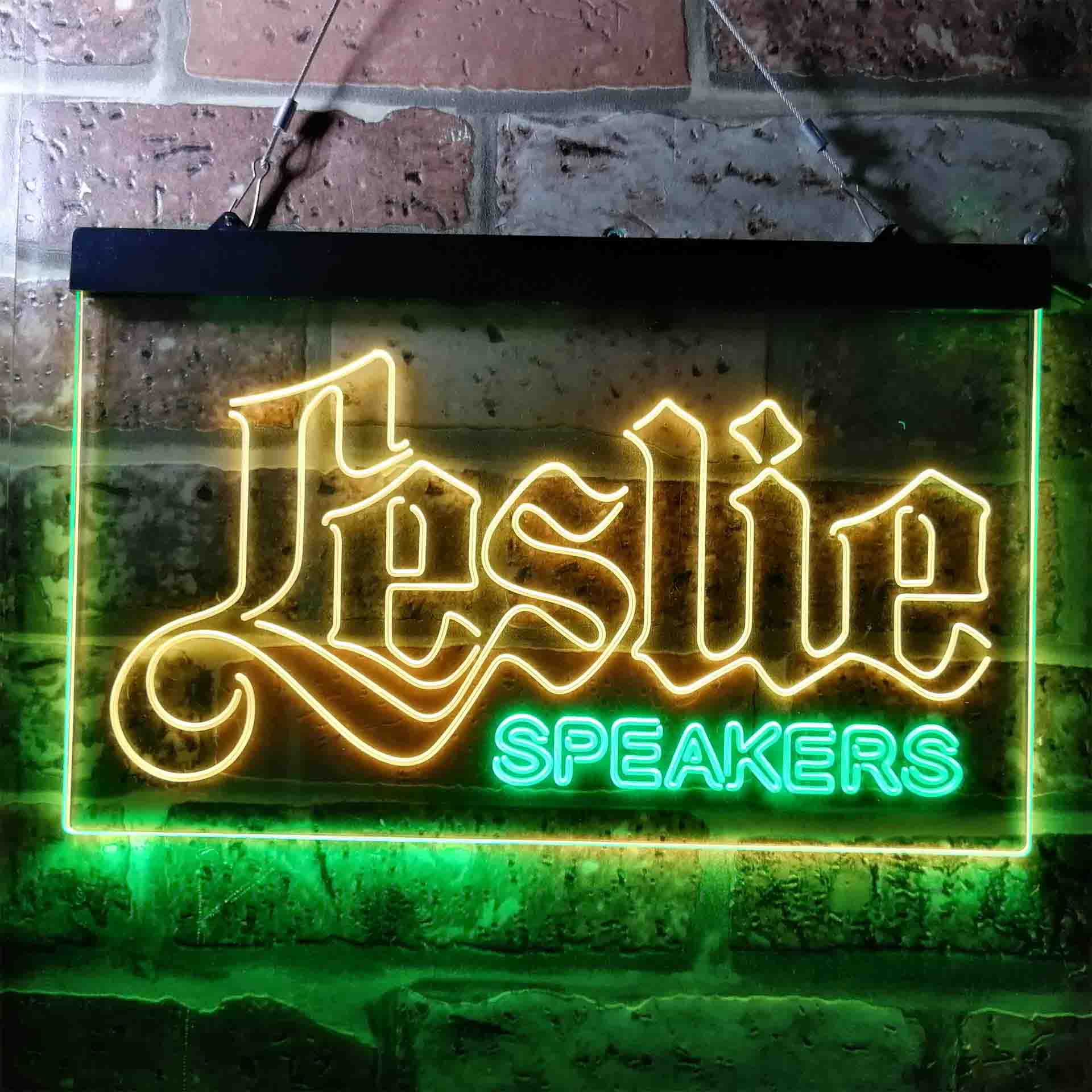 Leslie Speaker Logo Neon LED Sign