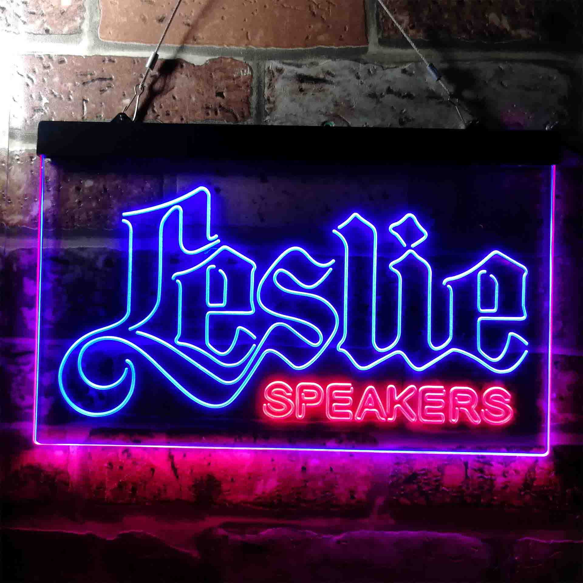 Leslie Speaker Logo Neon LED Sign