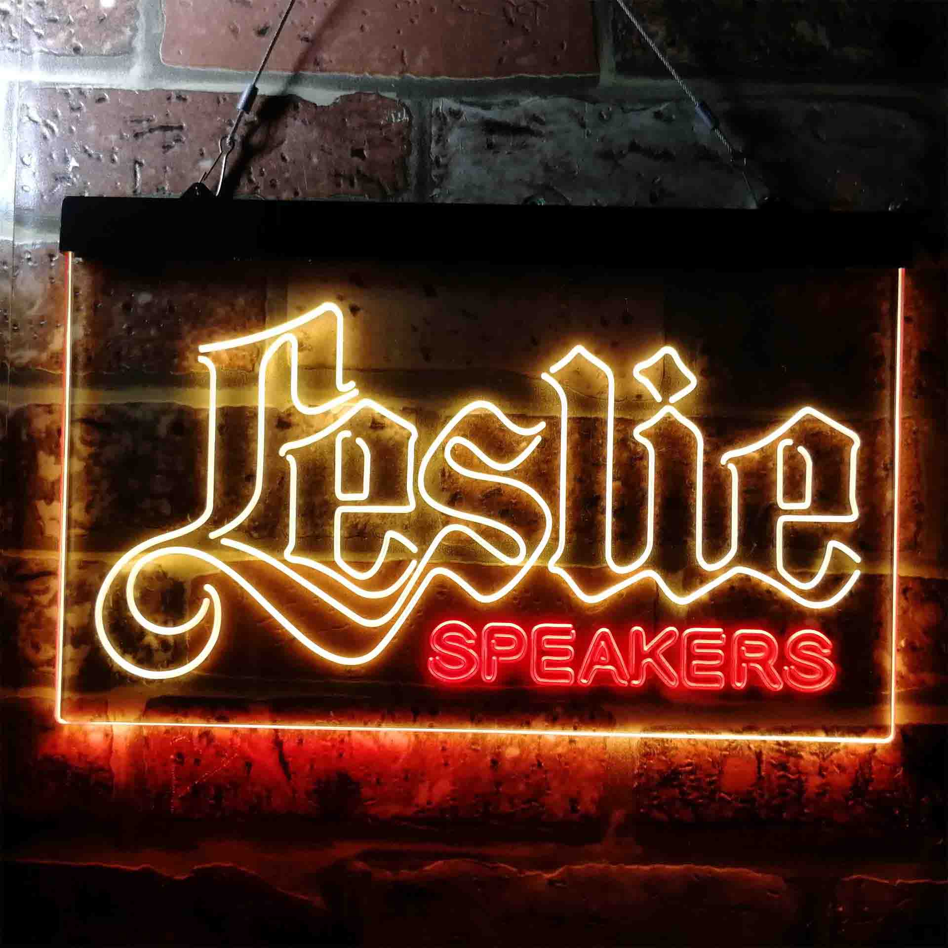 Leslie Speaker Logo Neon LED Sign