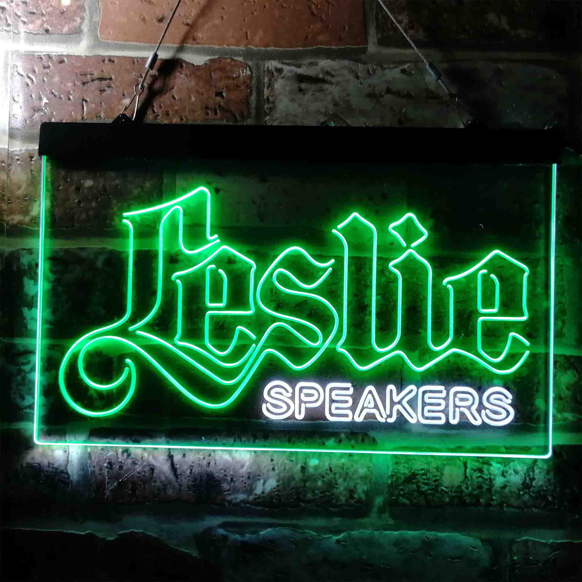 Leslie Speaker Logo Neon LED Sign