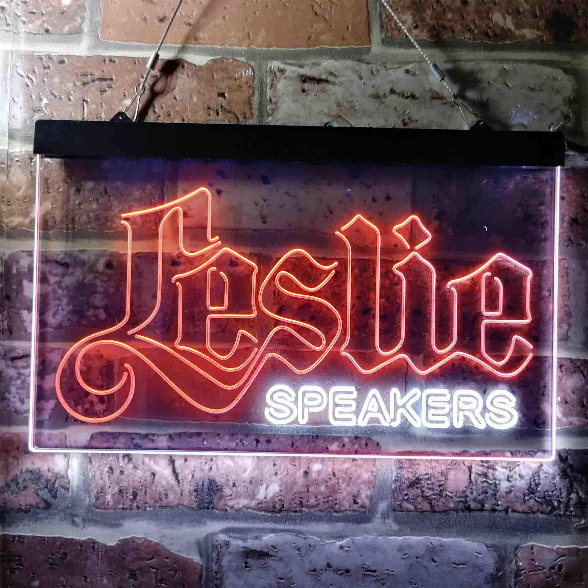 Leslie Speaker Logo Neon LED Sign