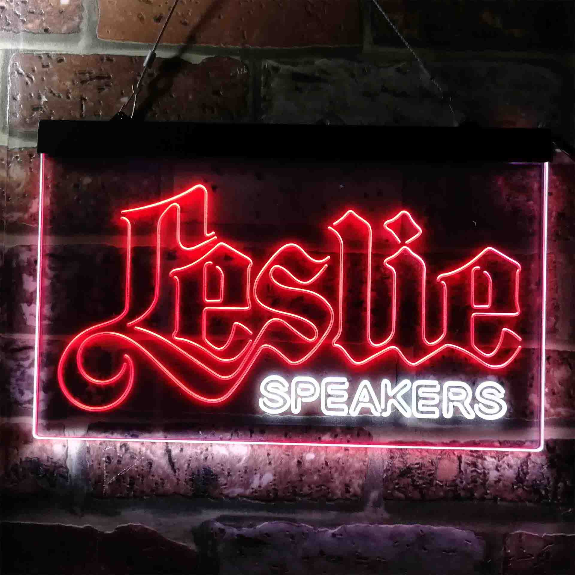 Leslie Speaker Logo Neon LED Sign