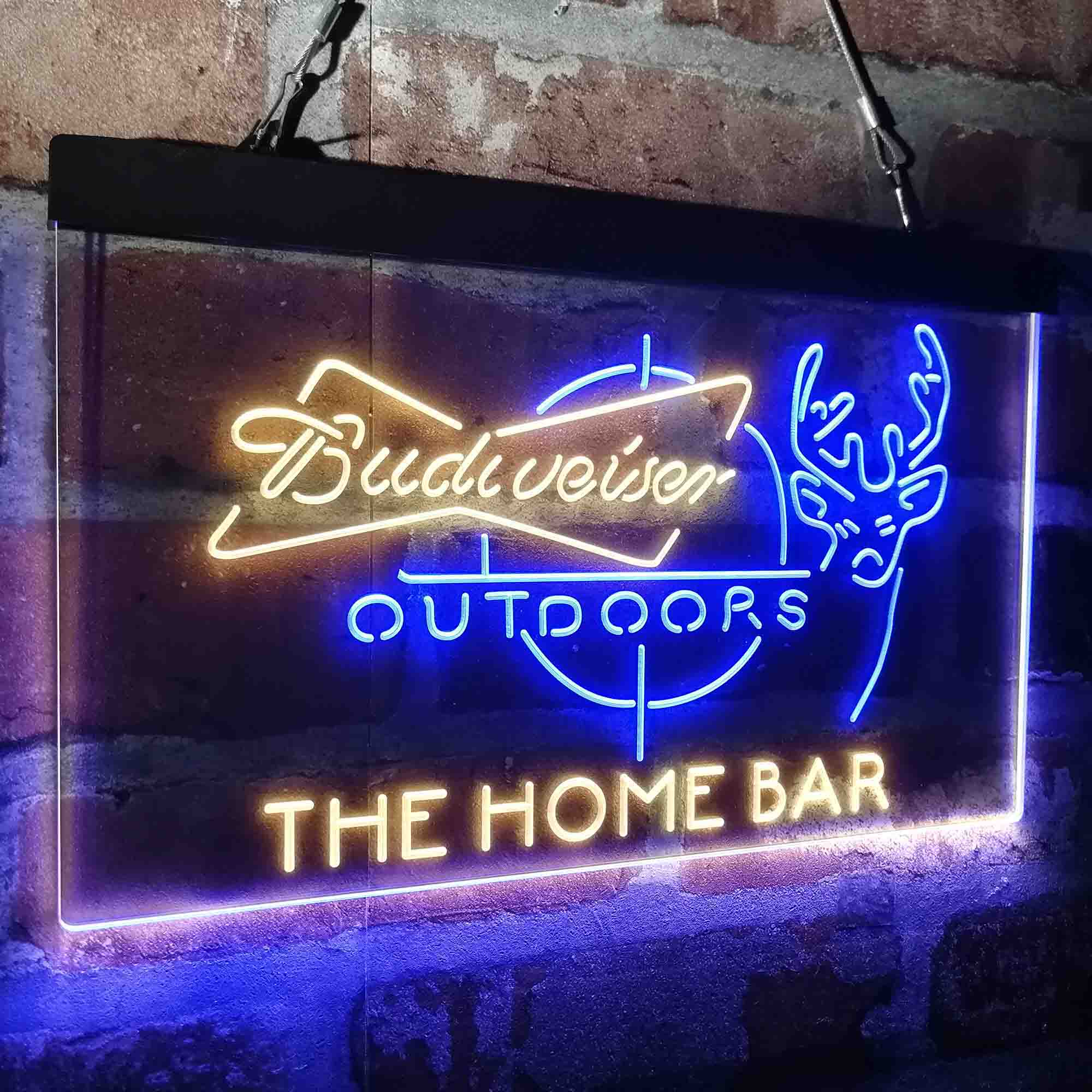 Custom Name Budweisers Beer Home Bar Neon LED Sign