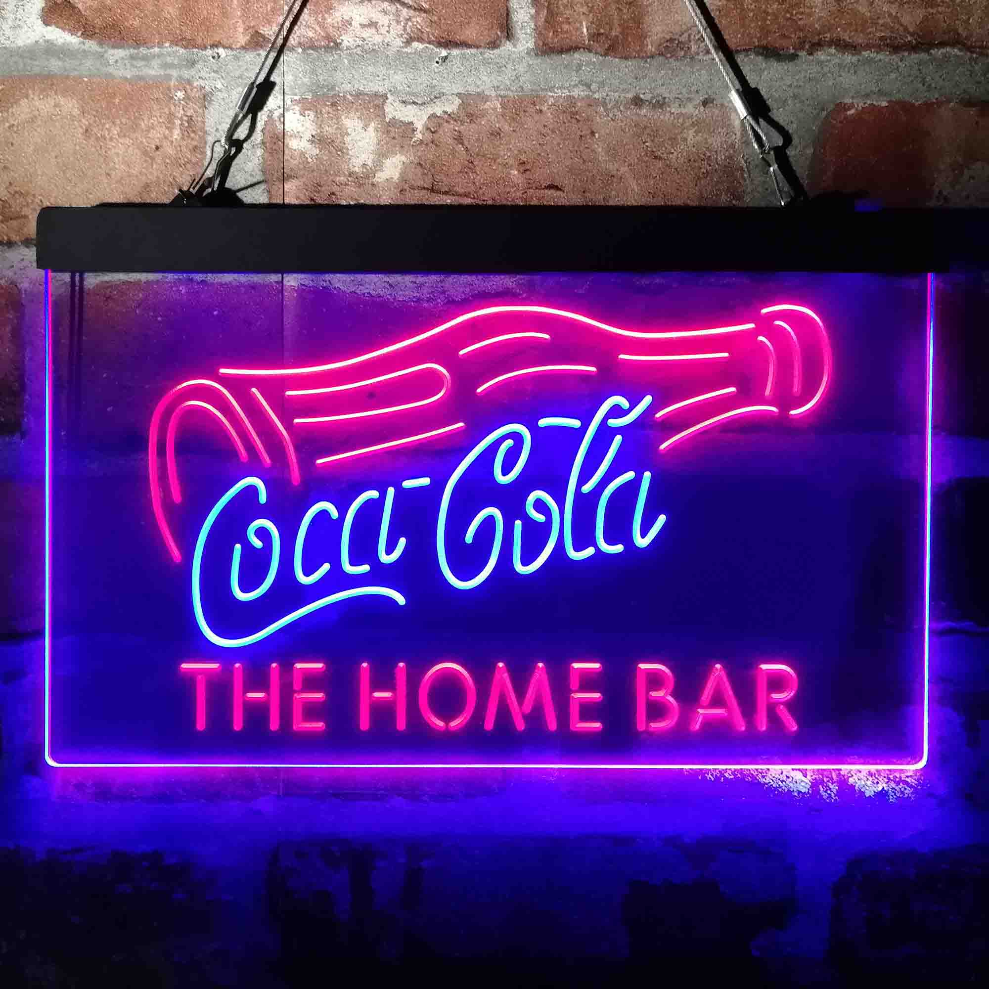 Custom Name Coca Cola Home Bar Neon LED Sign