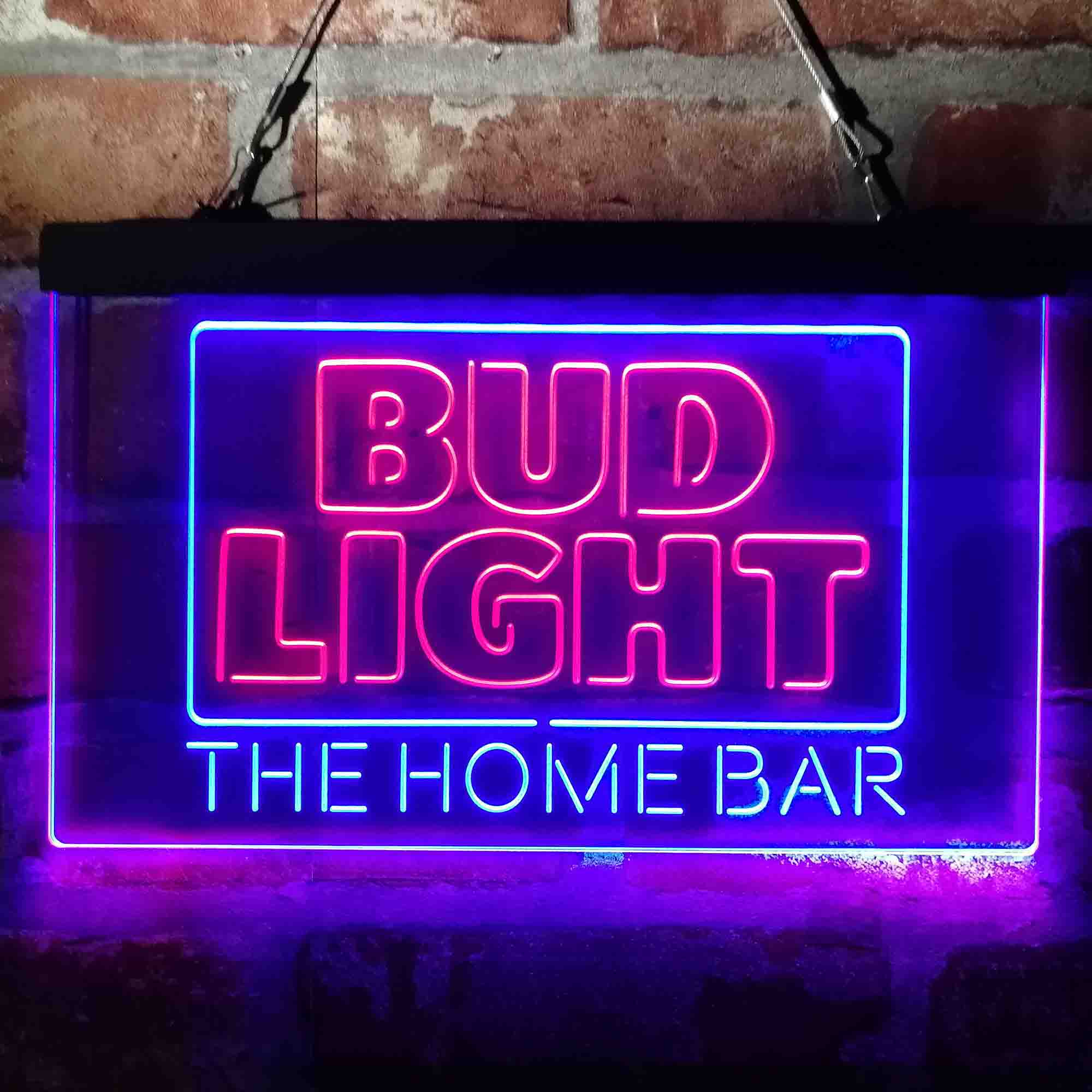 Custom Name Bud Light New Home Bar Neon LED Sign