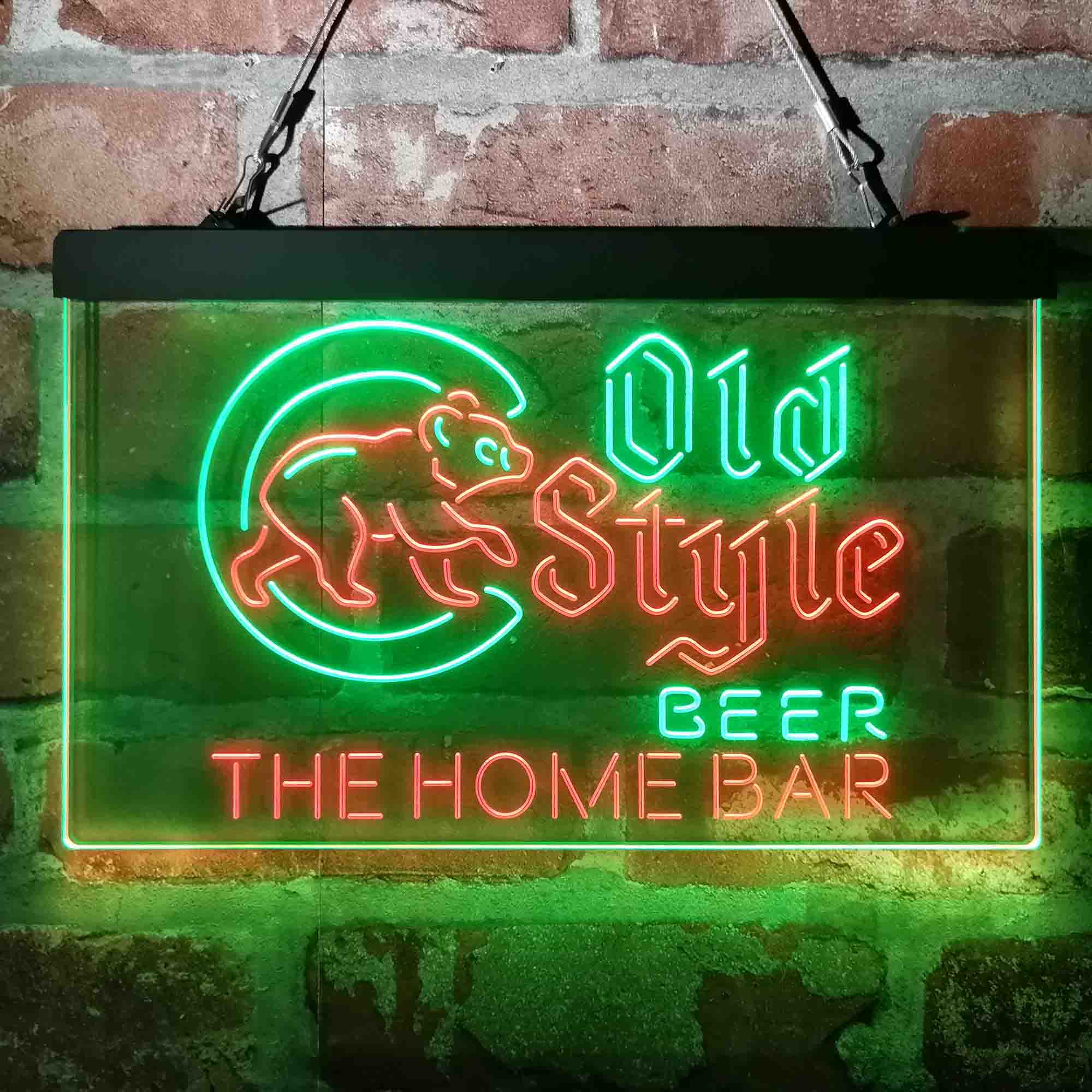 Custom Name Cubs Old Style Home Bar Neon LED Sign