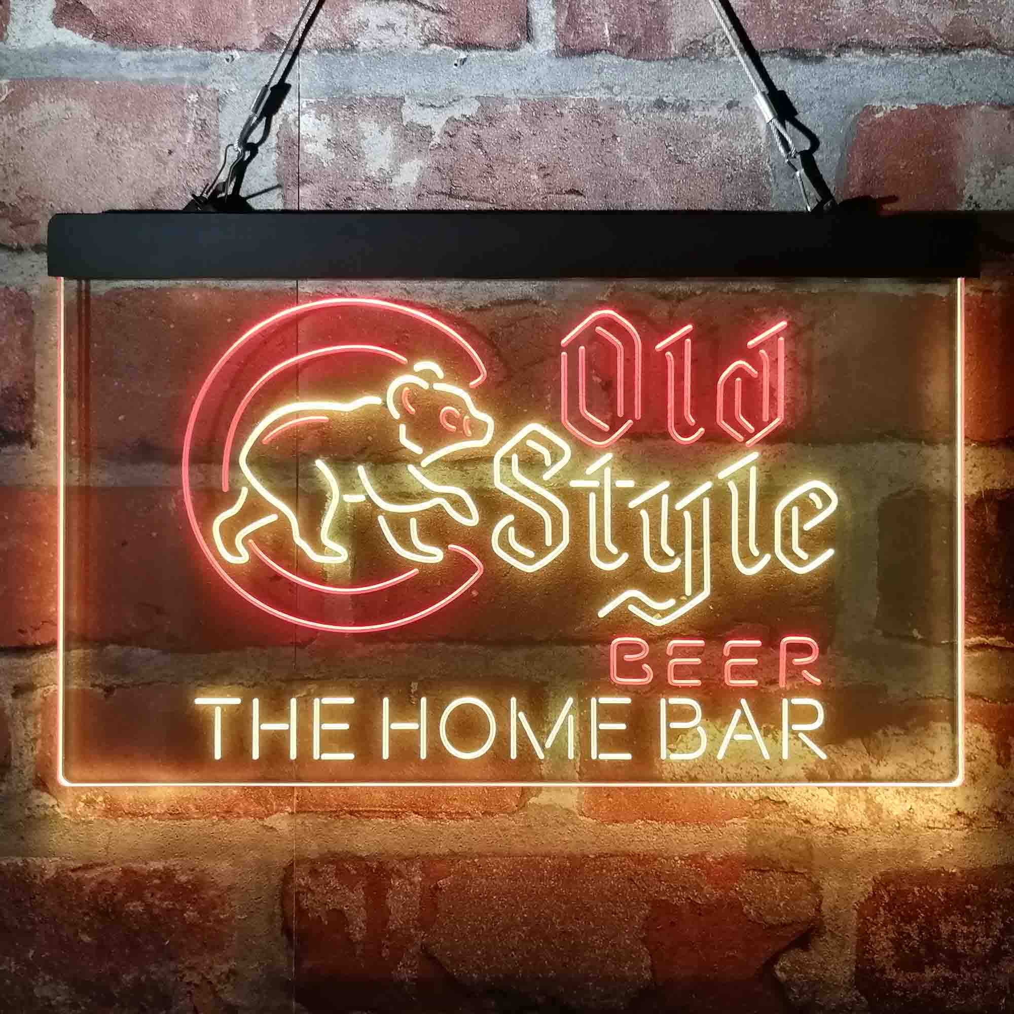 Custom Name Cubs Old Style Home Bar Neon LED Sign