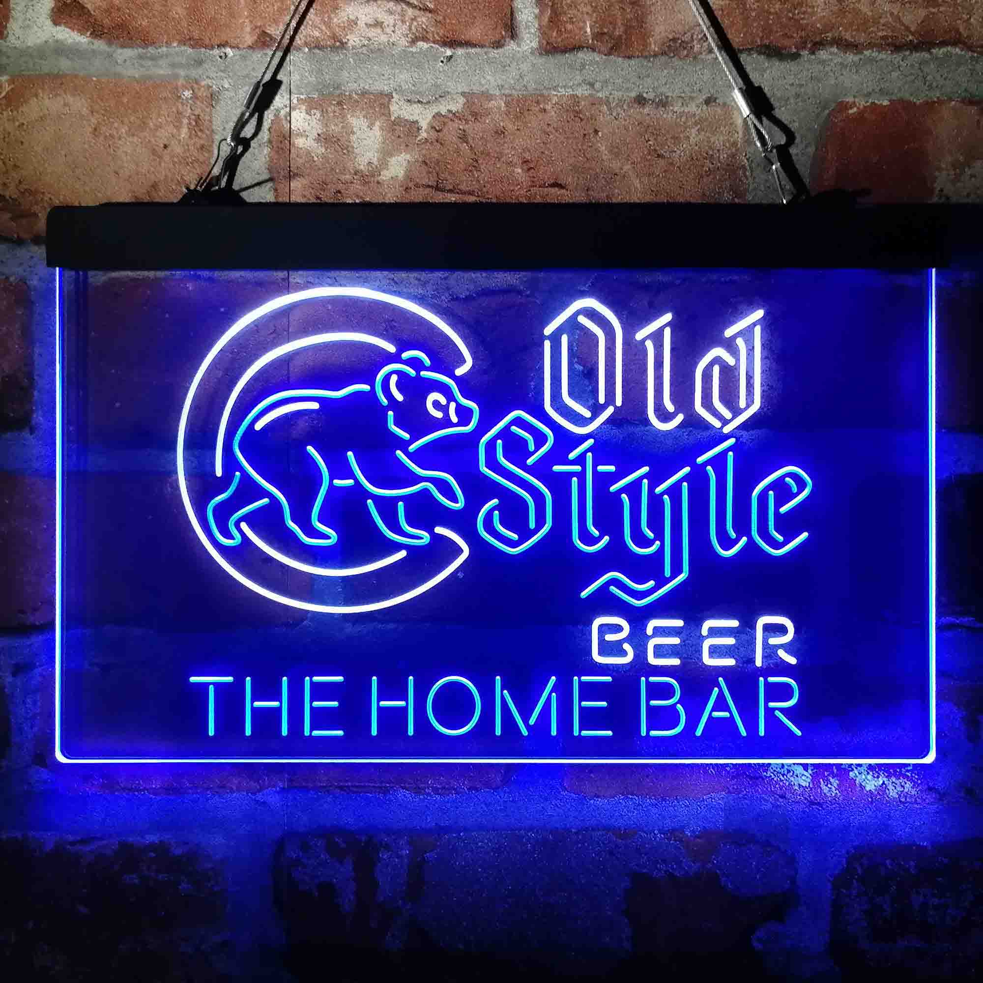 Custom Name Cubs Old Style Home Bar Neon LED Sign